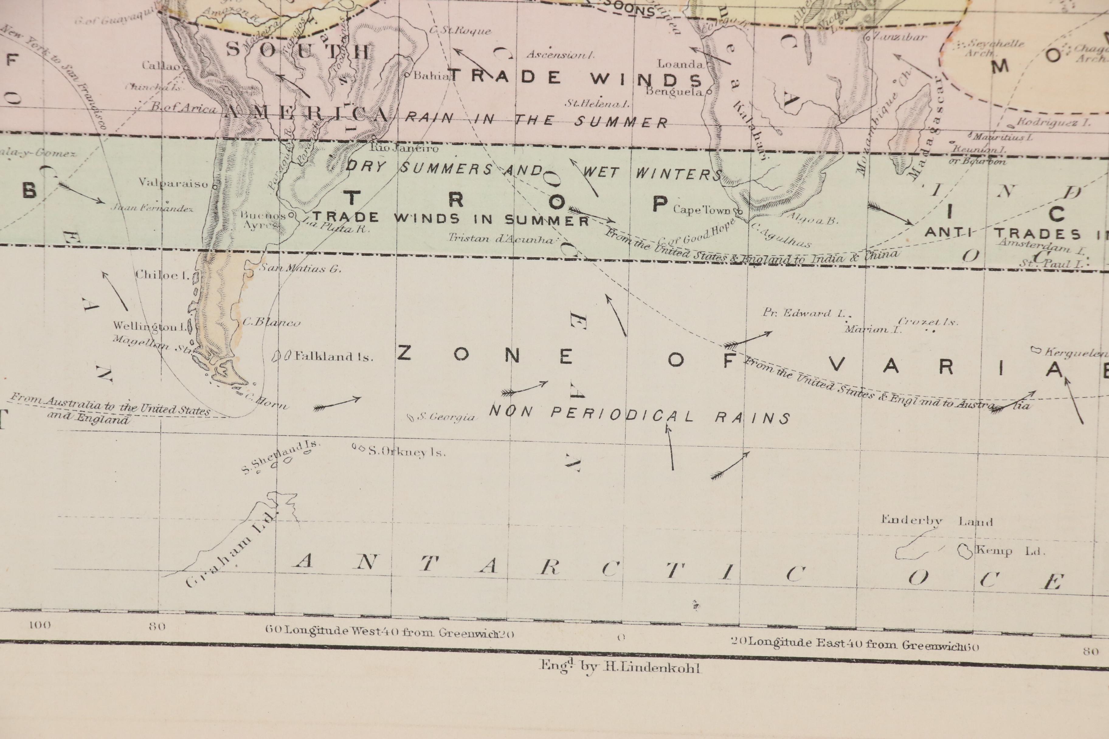 After Guillaume Delisle "Map of the World" with Other Maps