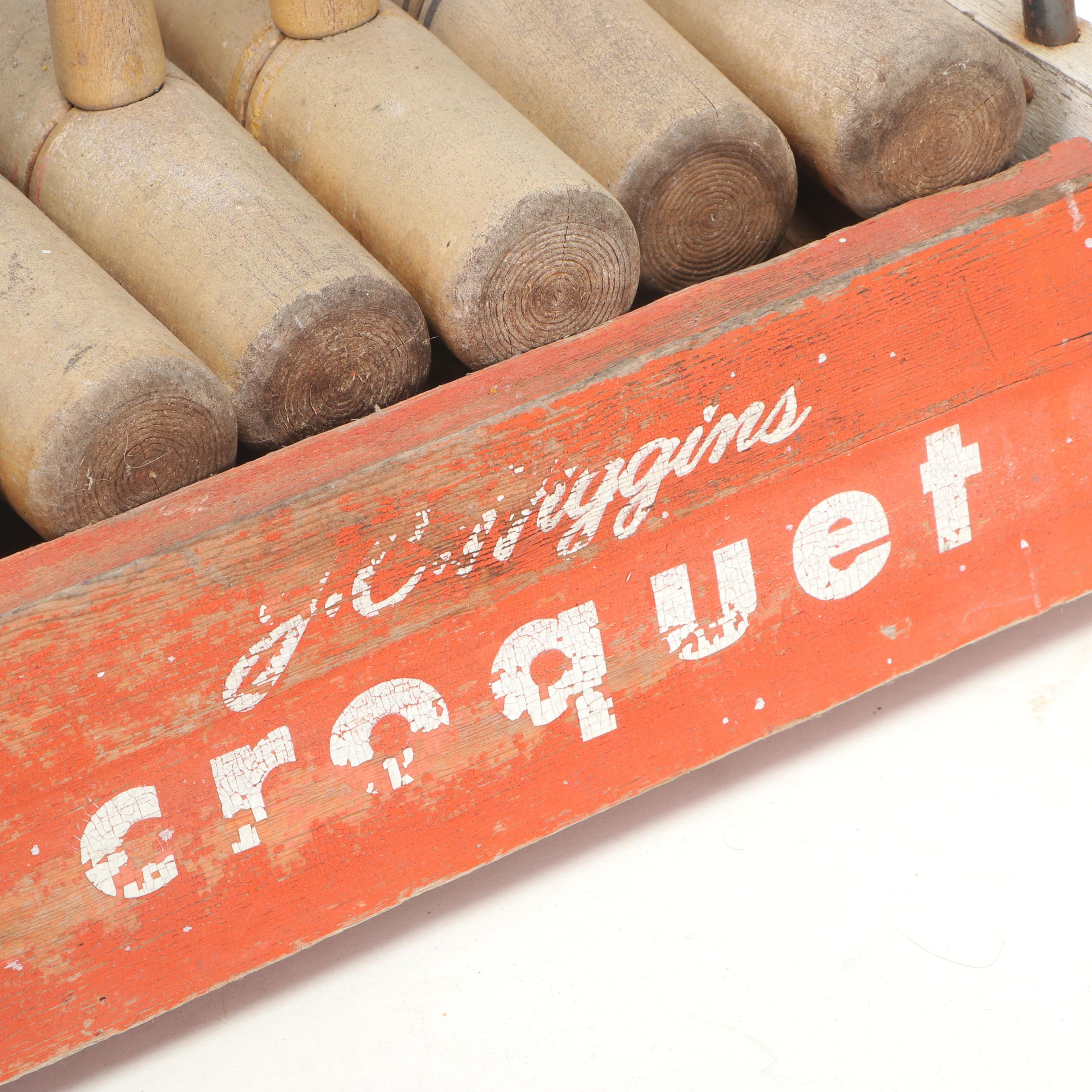 JC Higgins Six-Player Croquet Set, Mid-20th Century