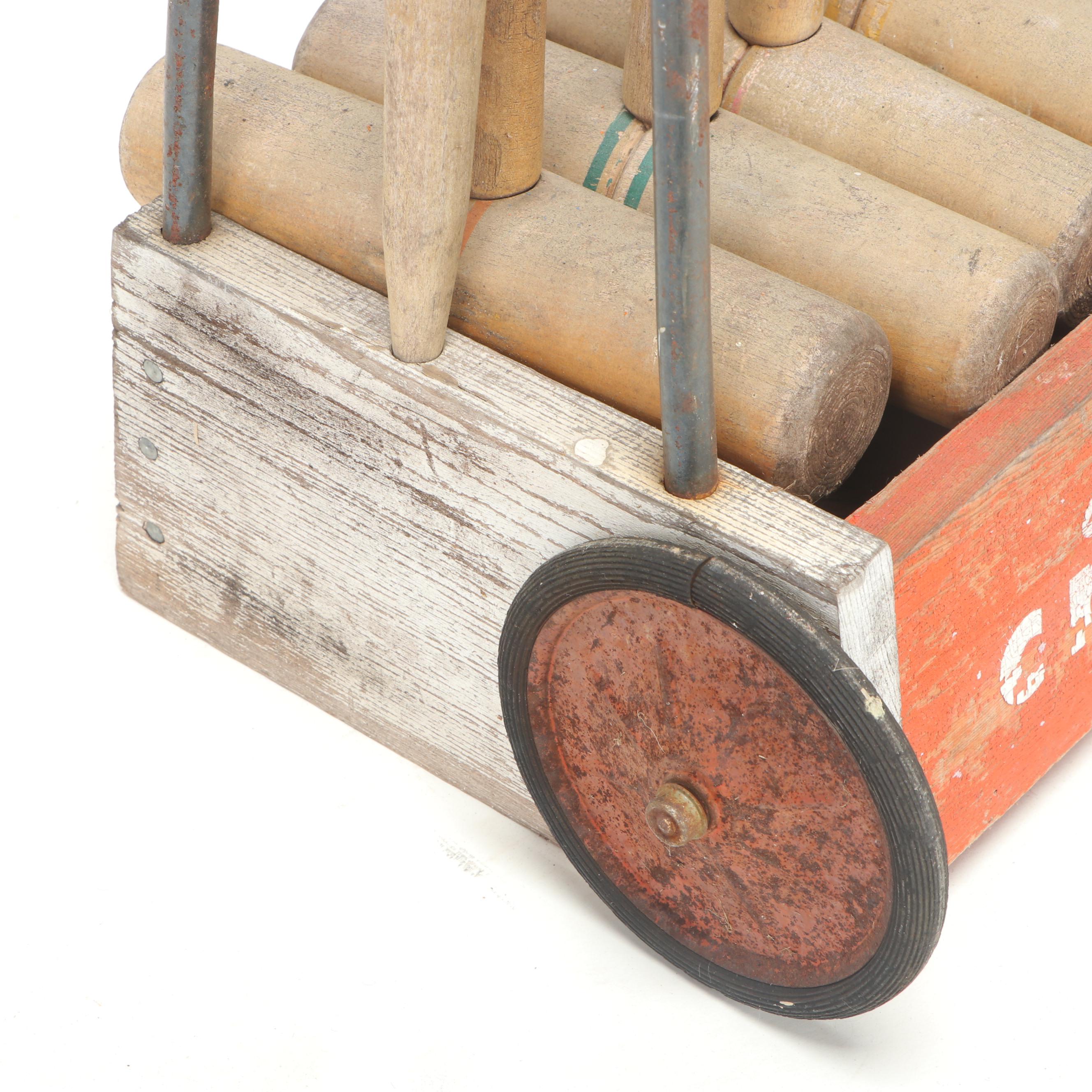 JC Higgins Six-Player Croquet Set, Mid-20th Century