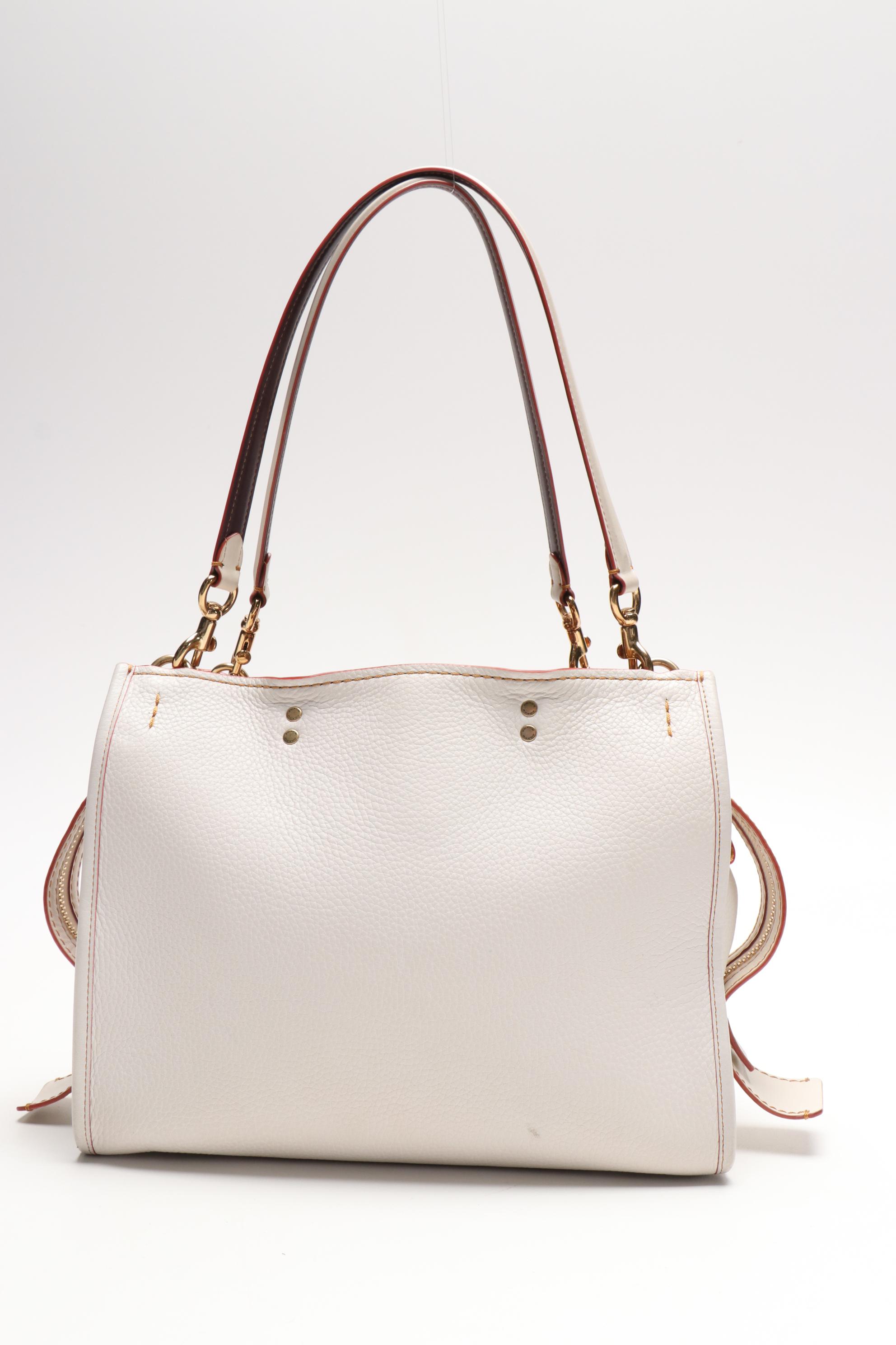 Coach 1941 Rogue 30 Satchel Chalk Glove-Tanned Pebble Leather