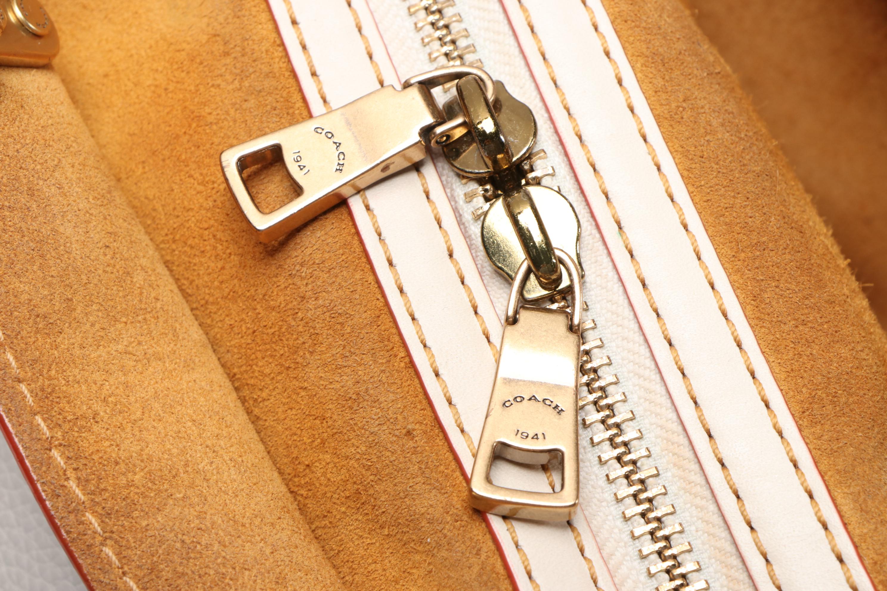 Coach 1941 Rogue 30 Satchel Chalk Glove-Tanned Pebble Leather