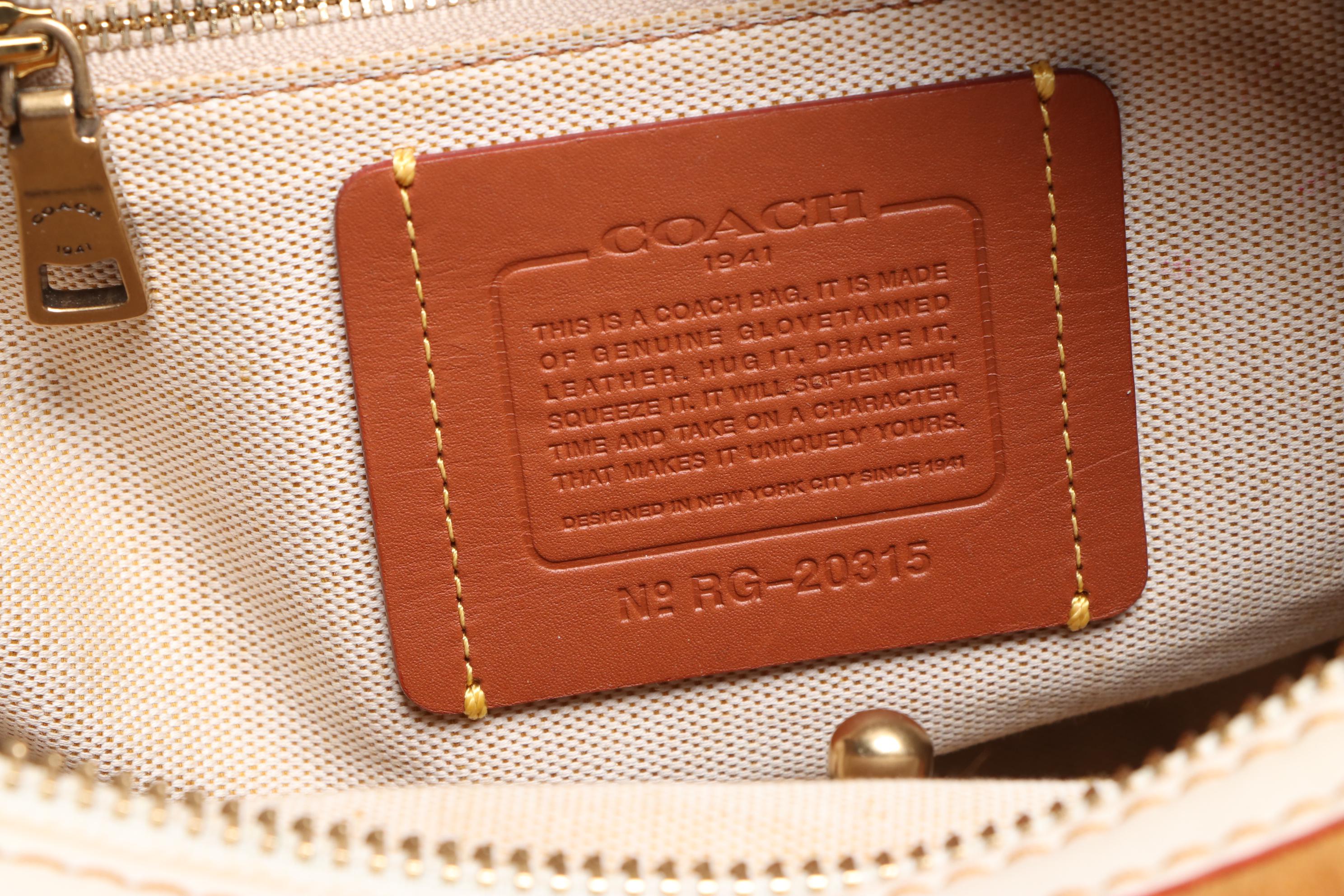 Coach 1941 Rogue 30 Satchel Chalk Glove-Tanned Pebble Leather