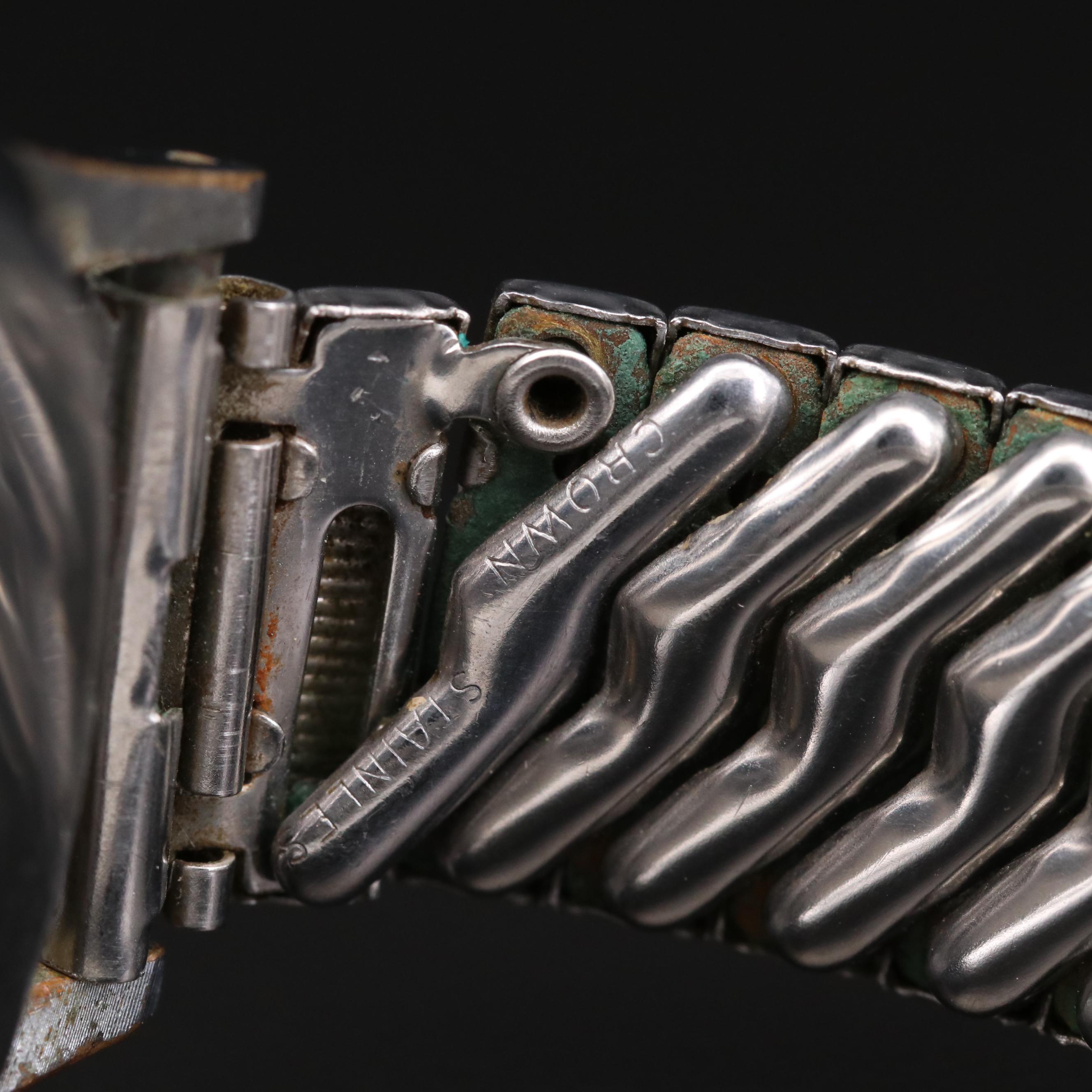 Vintage Wakmann Britix Stem Wind Chronograph Watch, Circa 1950