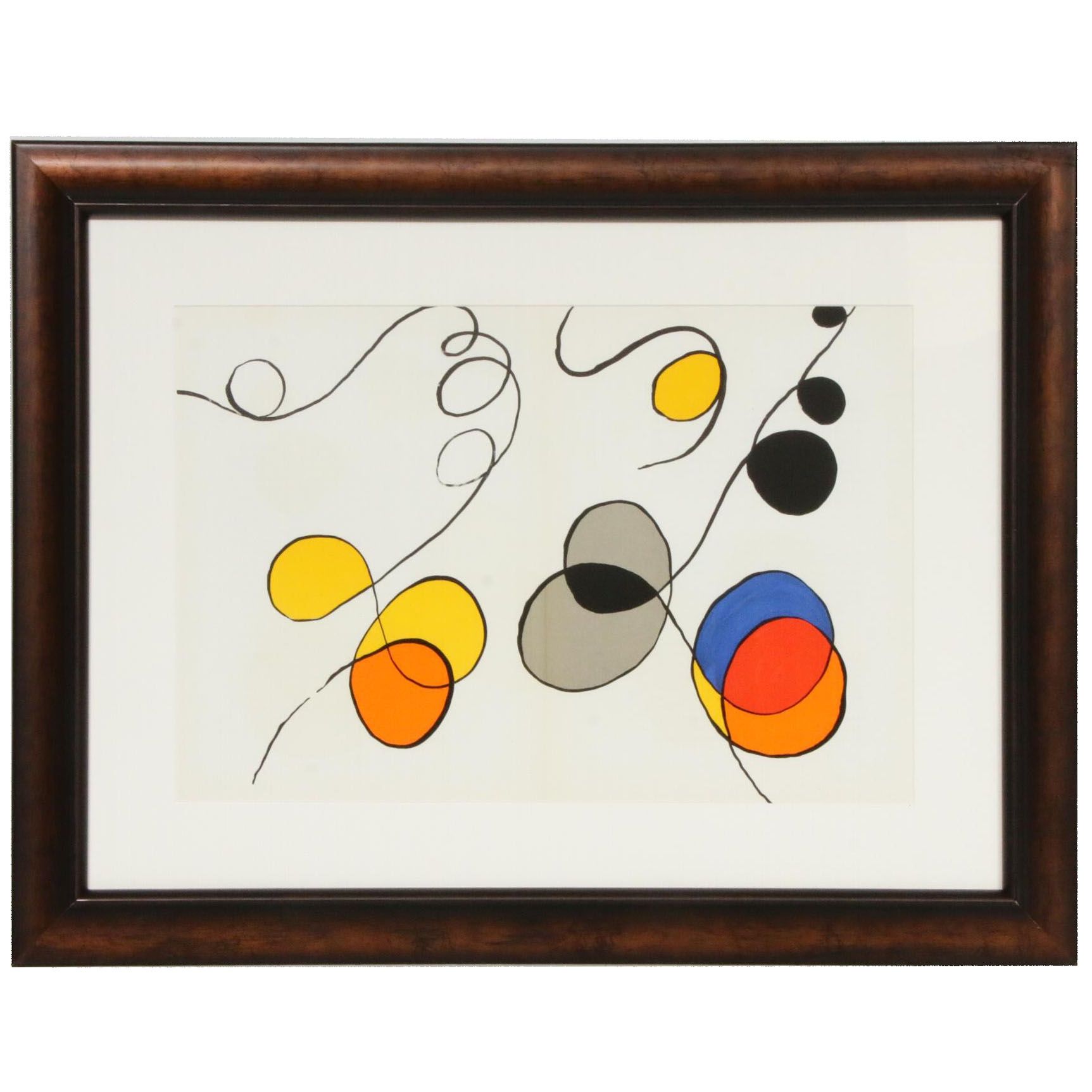 Alexander Calder Double-Page Color Lithograph for "Derrière le Miroir," 1968