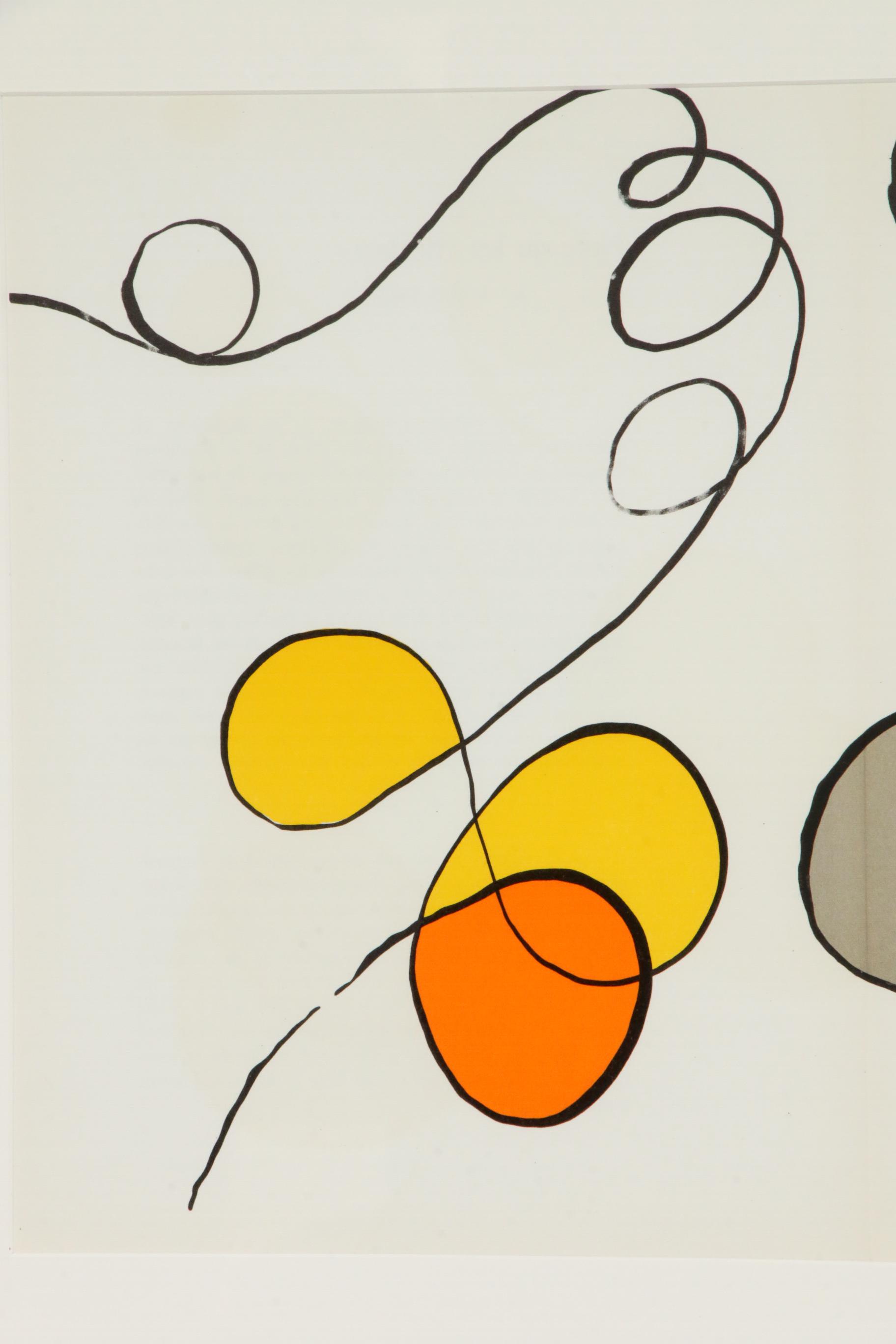 Alexander Calder Double-Page Color Lithograph for "Derrière le Miroir," 1968