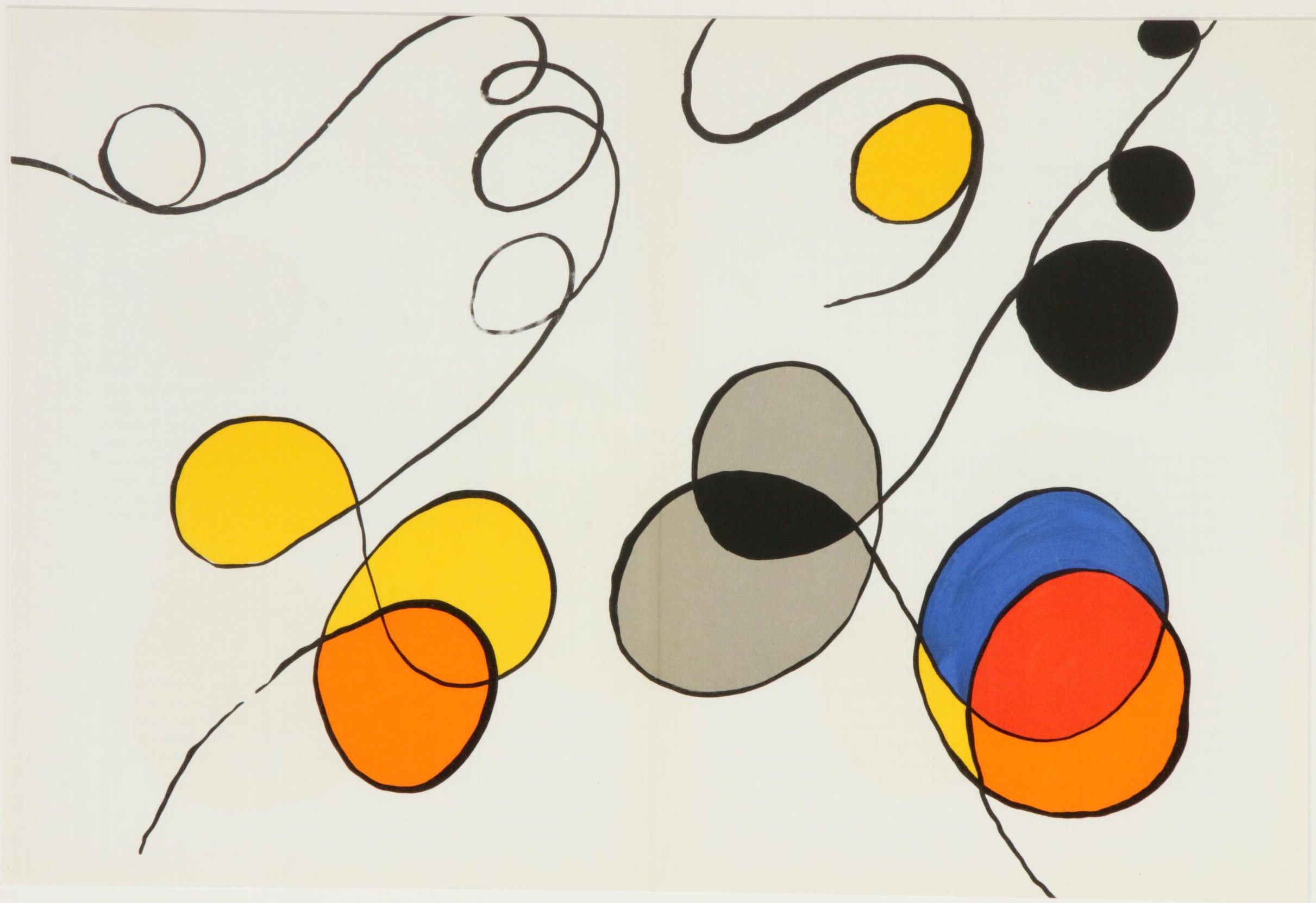 Alexander Calder Double-Page Color Lithograph for "Derrière le Miroir," 1968