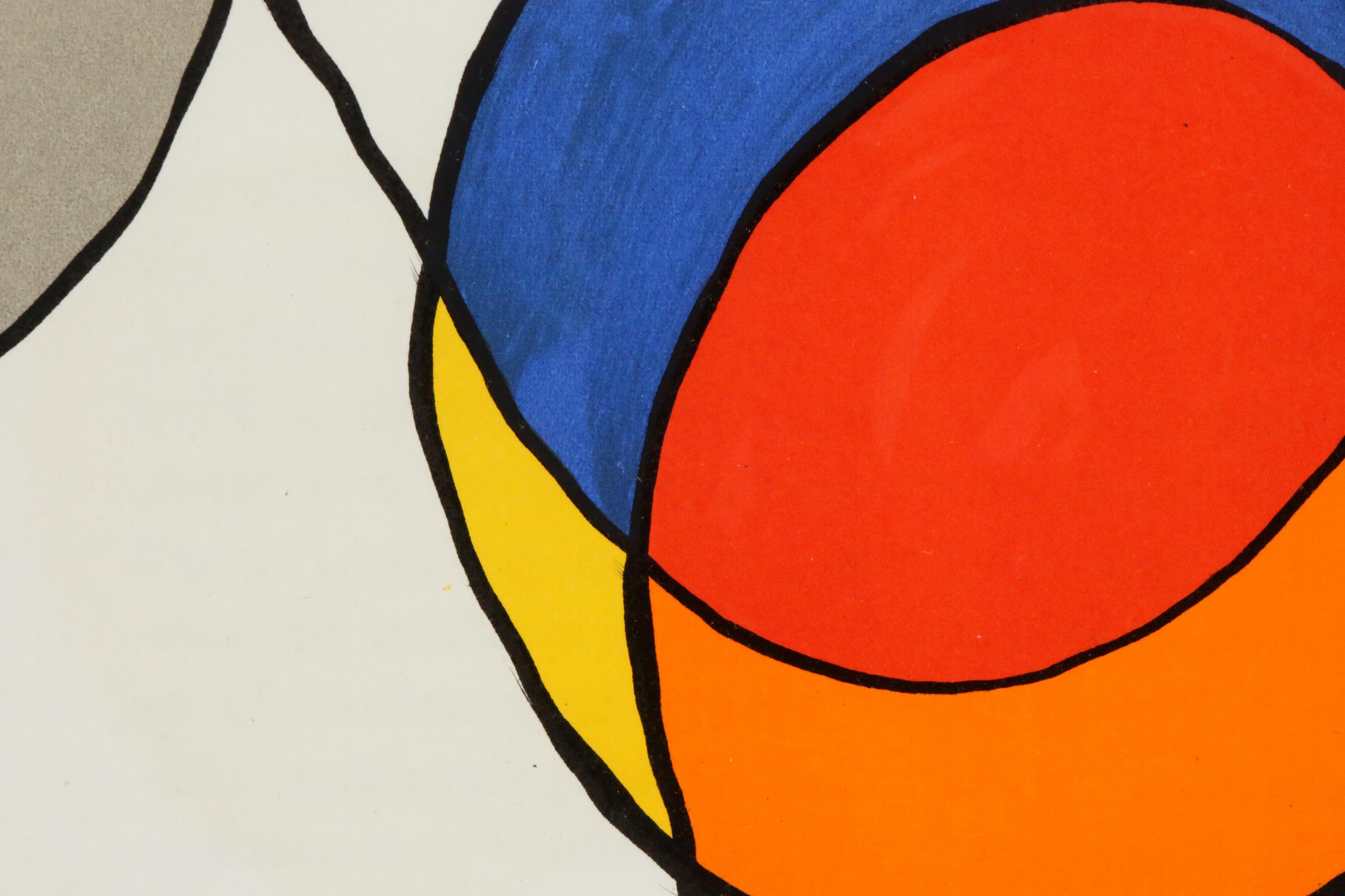 Alexander Calder Double-Page Color Lithograph for "Derrière le Miroir," 1968