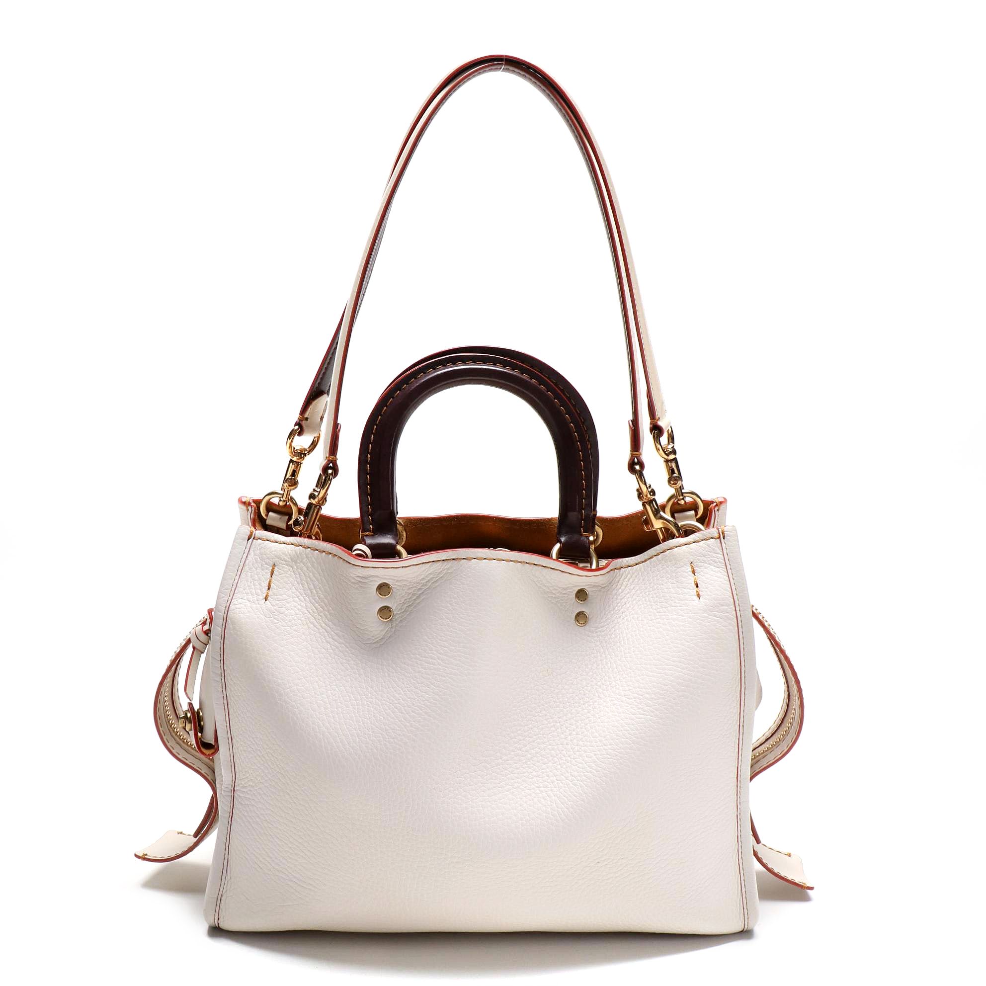 Coach 1941 Rogue 30 Satchel Chalk Glove-Tanned Pebble Leather