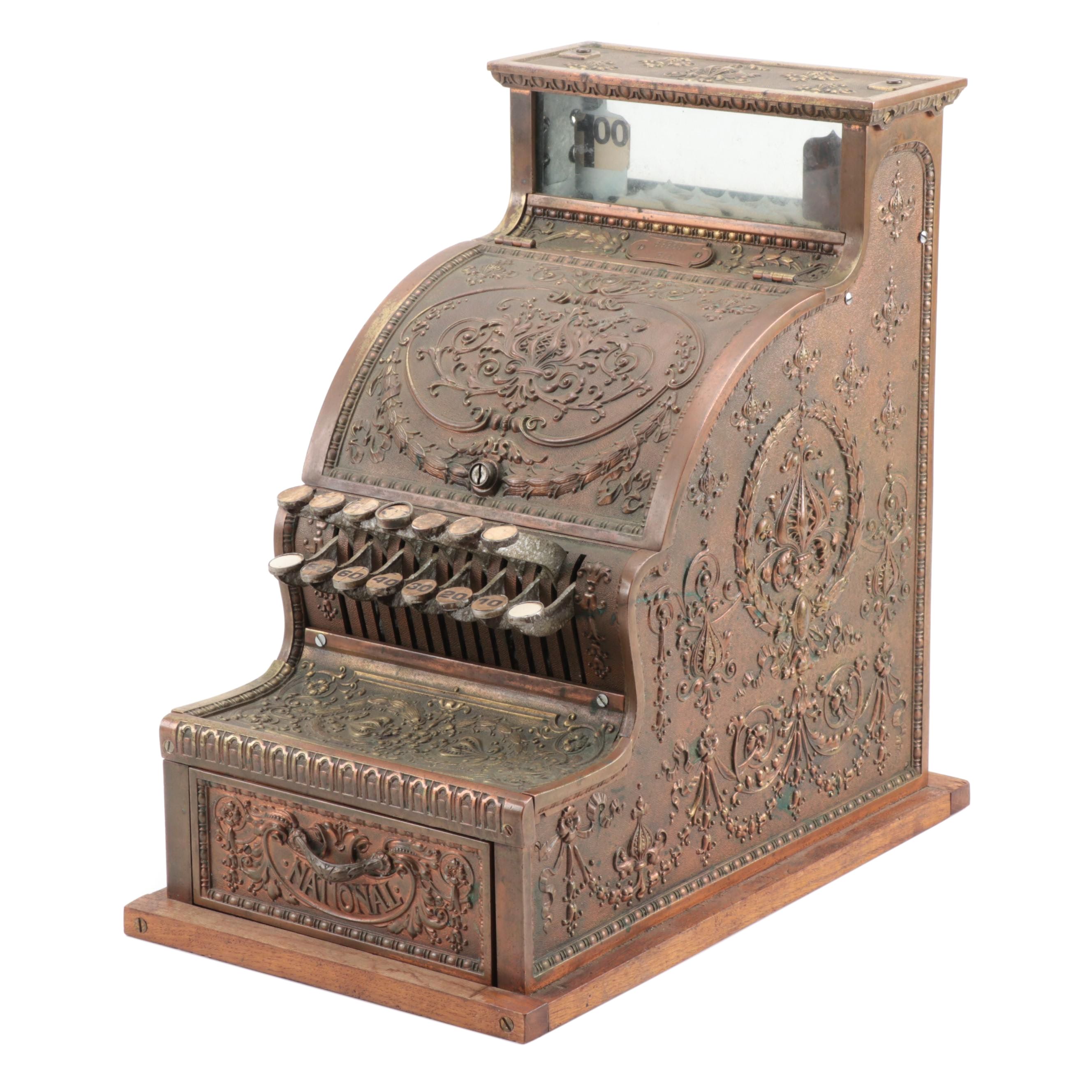NCR Brass General Store Cash Register, Model 311, Late 19th