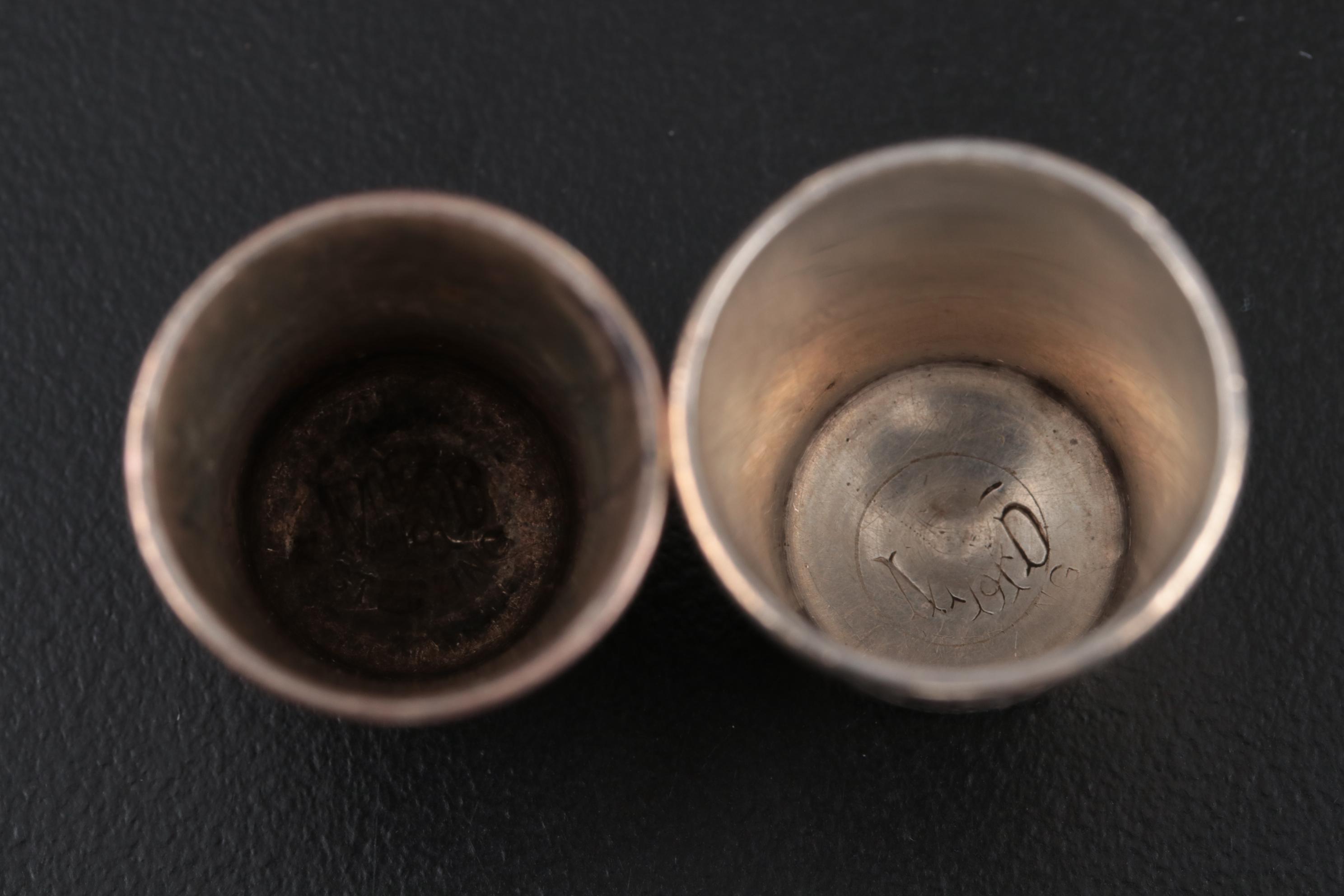 American Sterling Silver Thimbles Including Simons Brothers