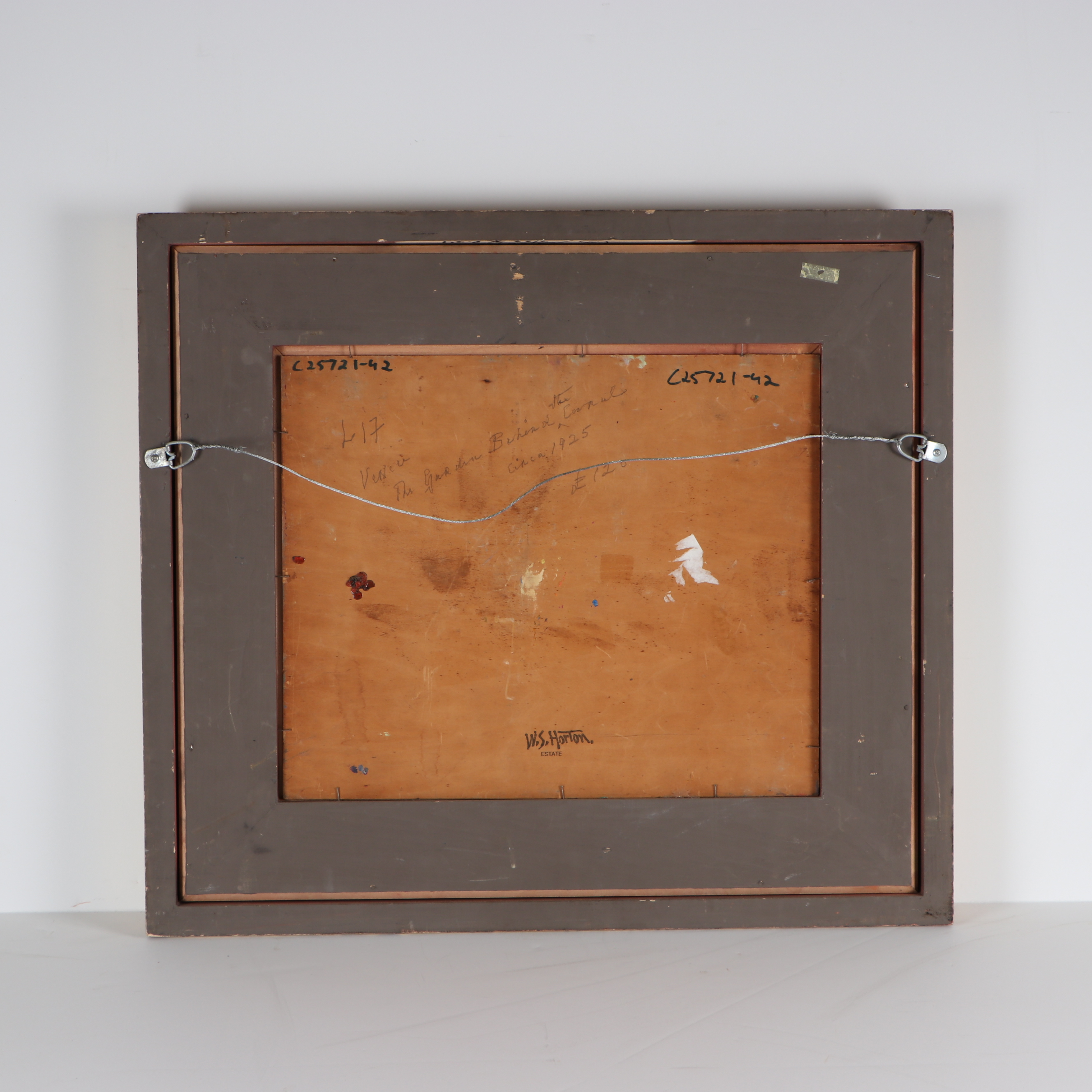 William S. Horton Oil Painting "A Garden in Venice"