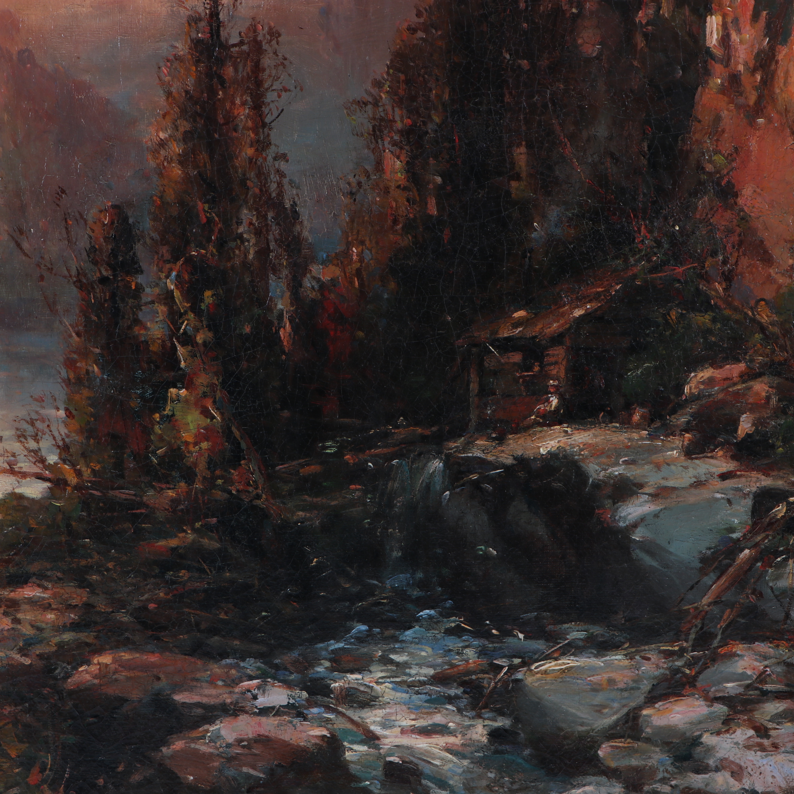 Andrew Melrose Landscape Oil Painting "Mountain Retreat"