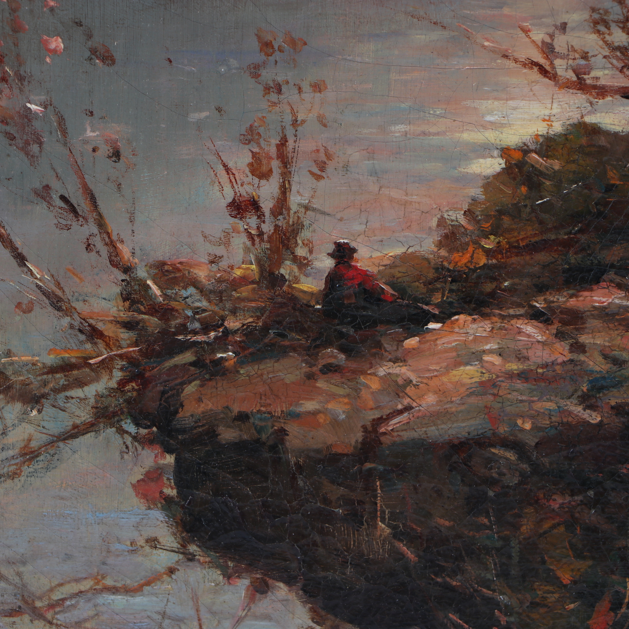 Andrew Melrose Landscape Oil Painting "Mountain Retreat"