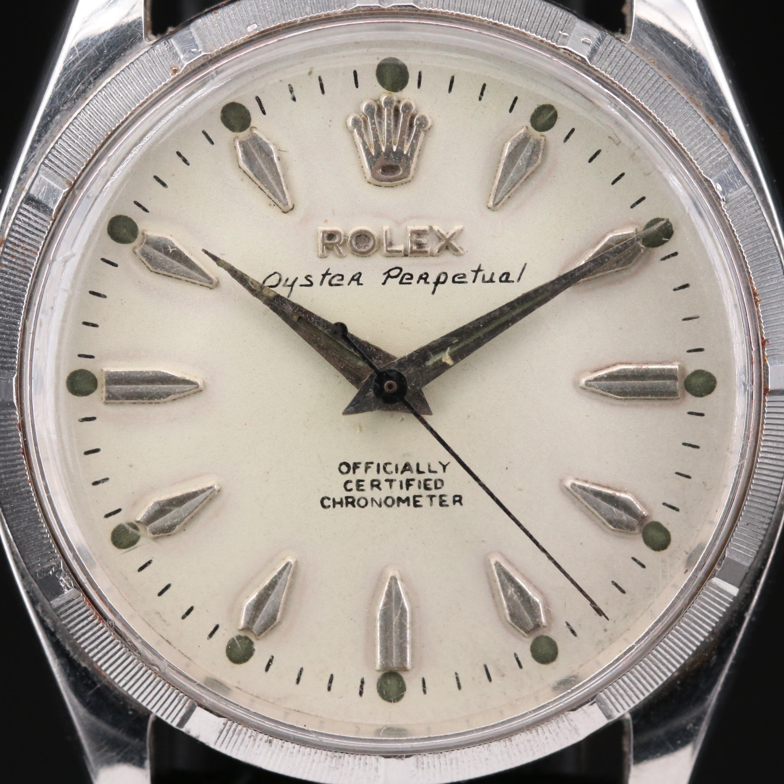 Vintage Rolex Oyster Perpetual Stainless Steel Automatic Watch, 1957