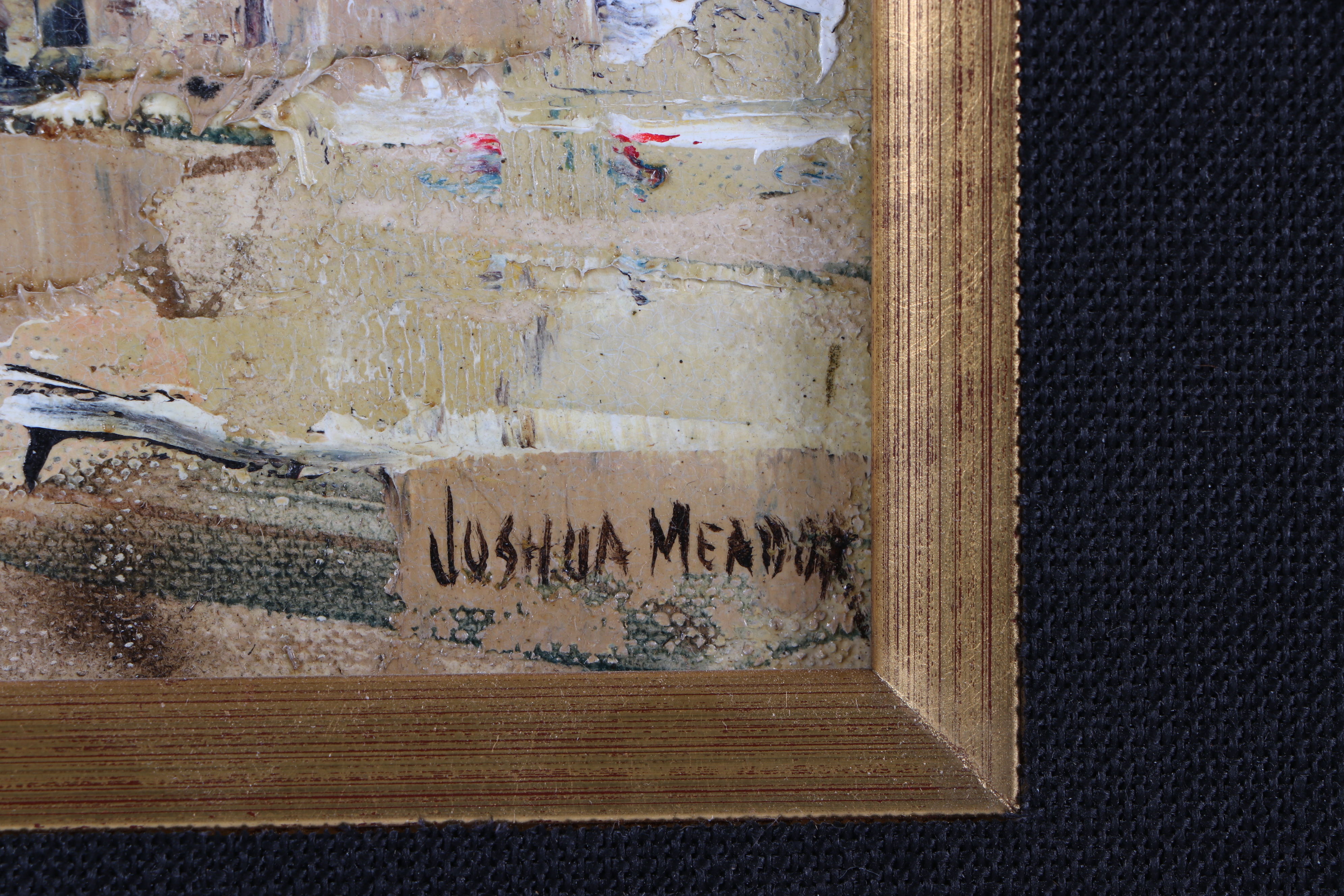 Joshua Meador Modernist Landscape Oil Painting "Point of View"