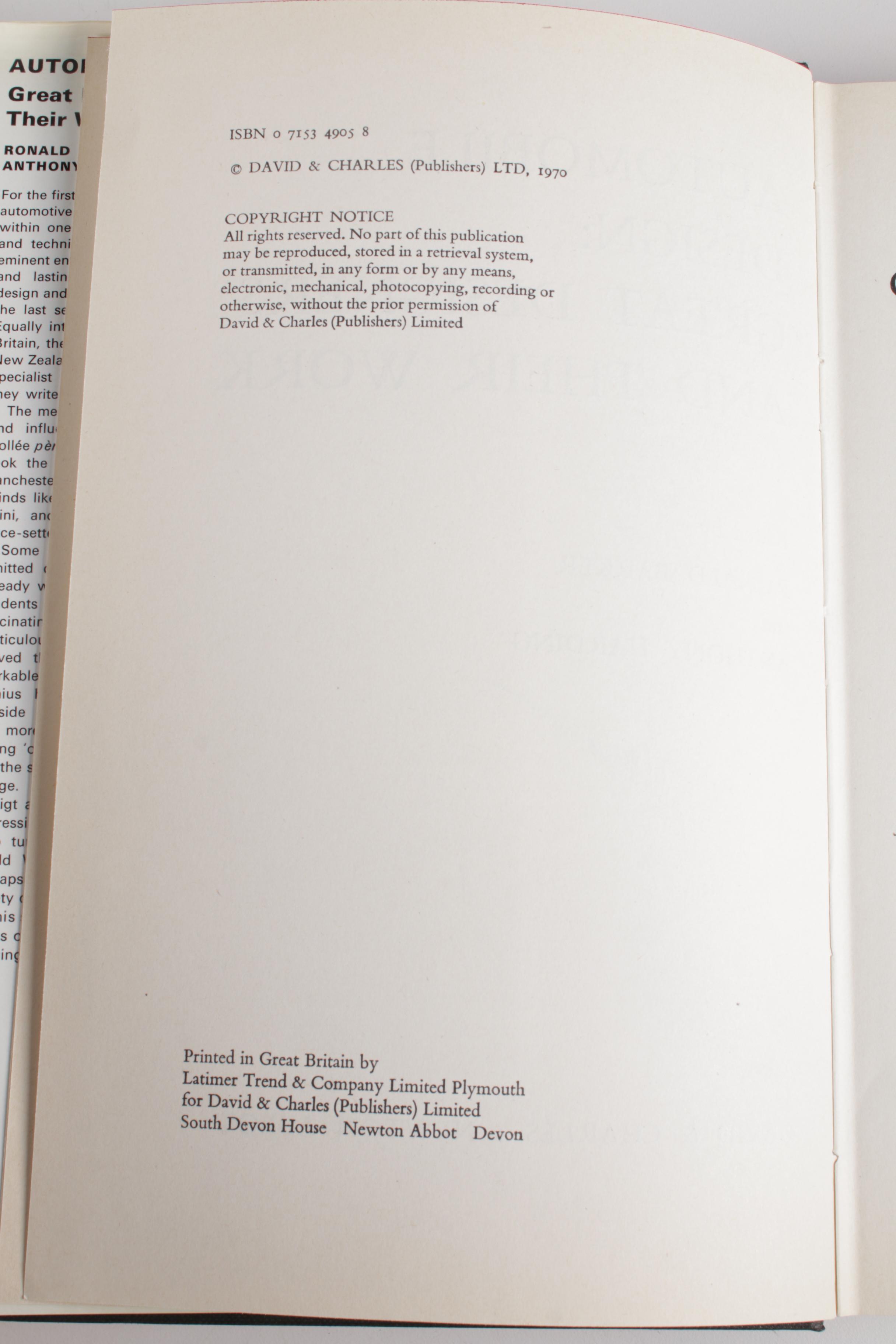 Automotive Restoration and Technical Books