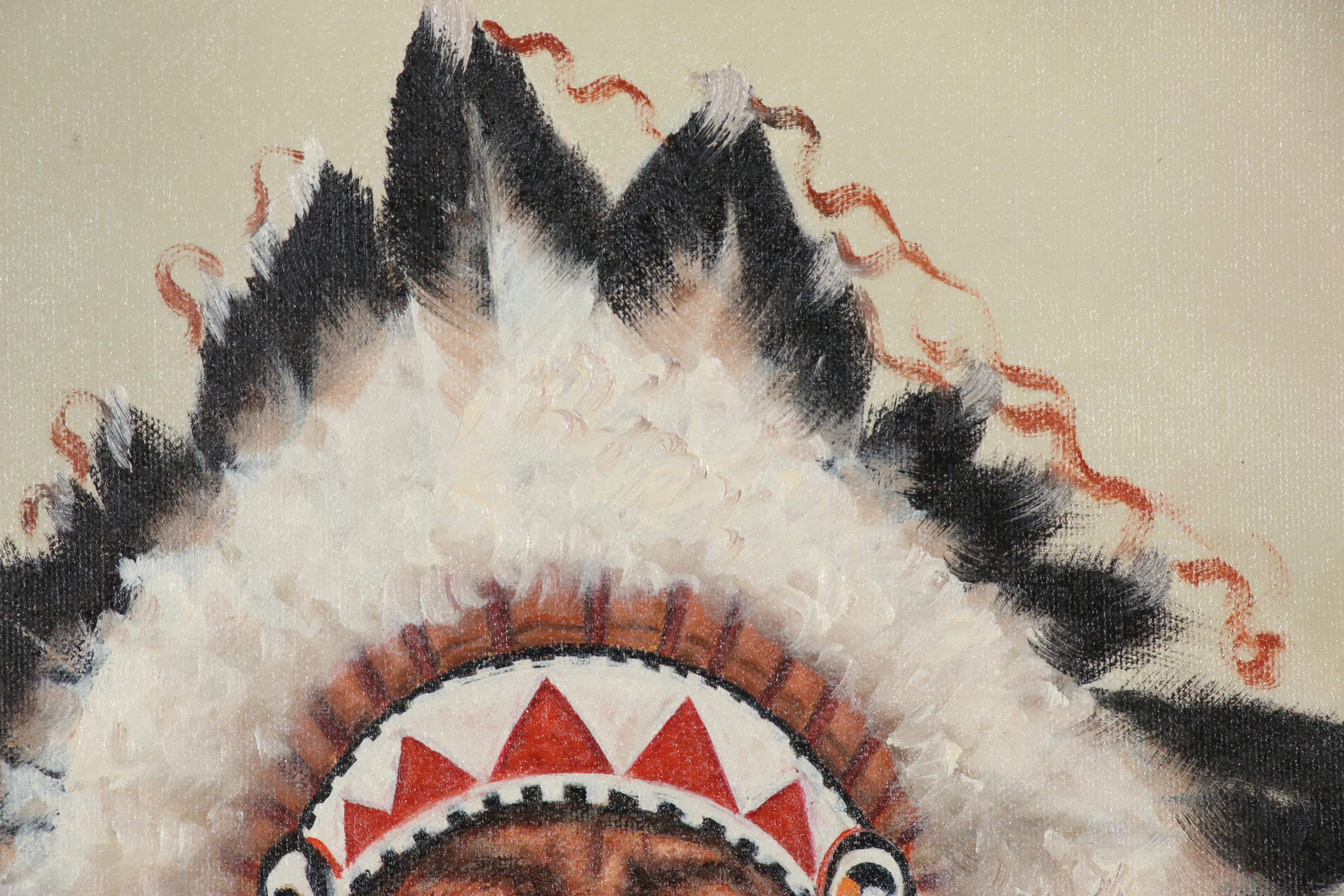 Oil Painting after James Bama "Shoshone Chief"