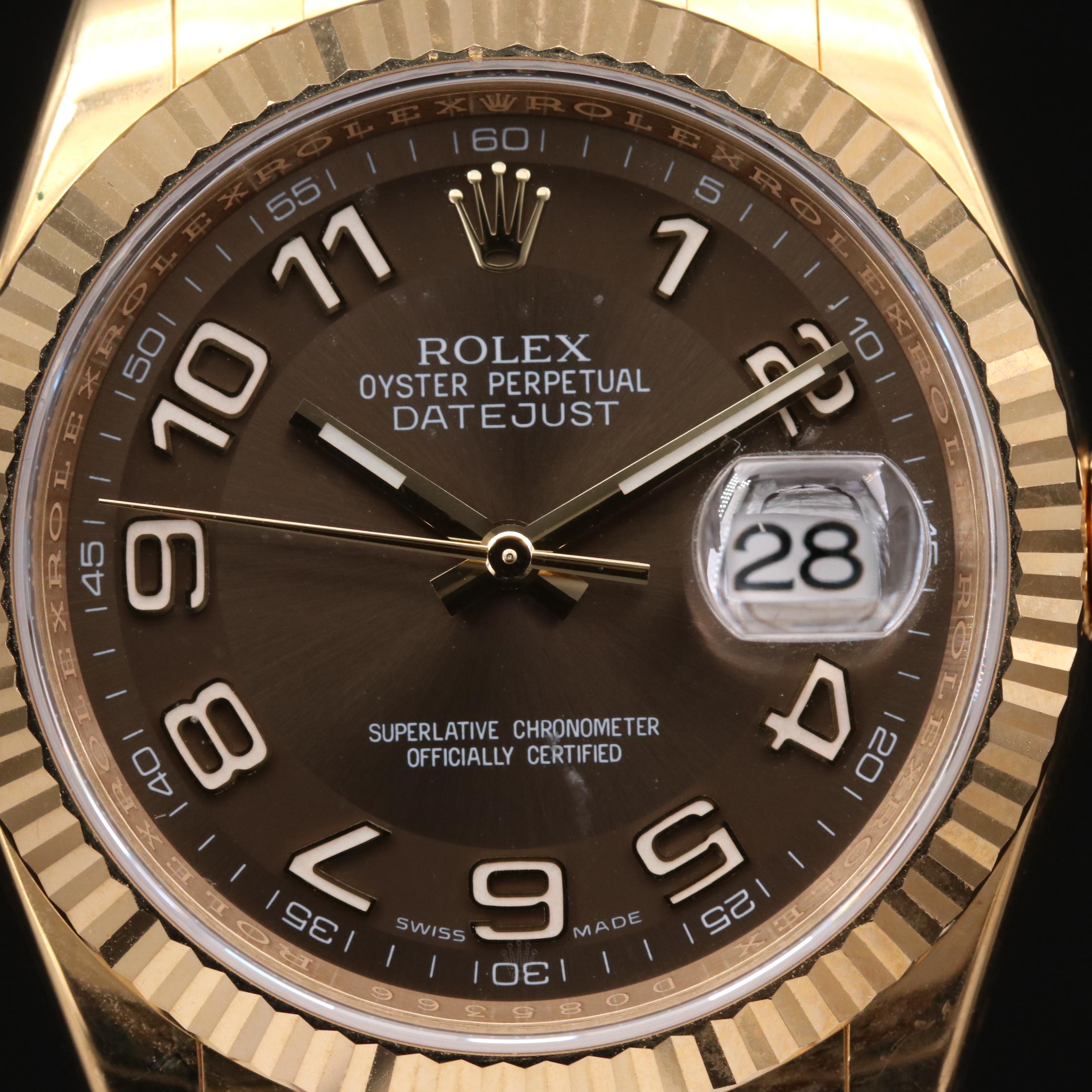 Rolex Datejust 116138 18K Yellow Gold Automatic Watch
