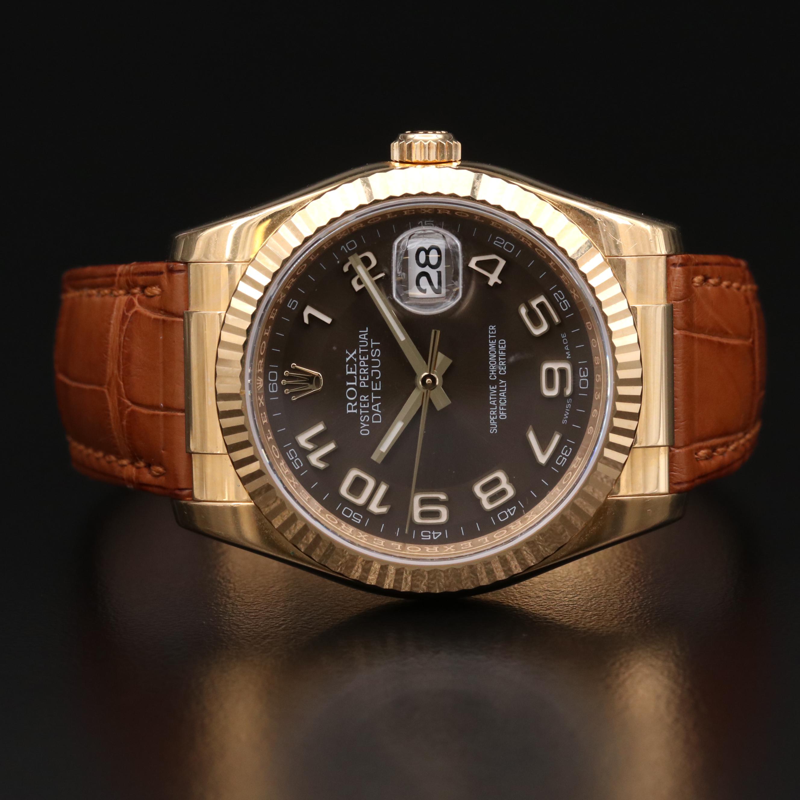 Rolex Datejust 116138 18K Yellow Gold Automatic Watch