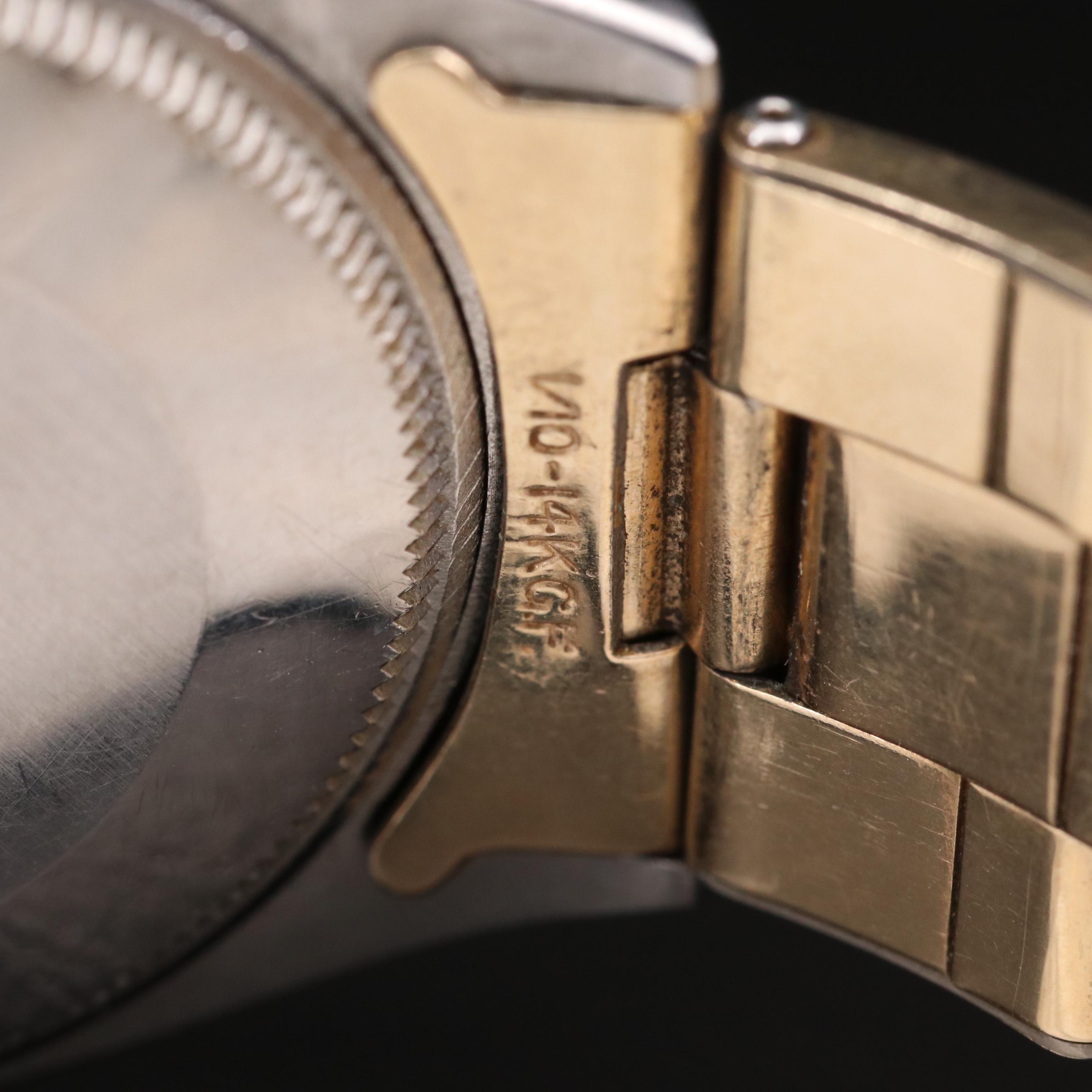 Vintage Rolex Oyster Perpetual 18K Gold and Stainless Steel Automatic Watch