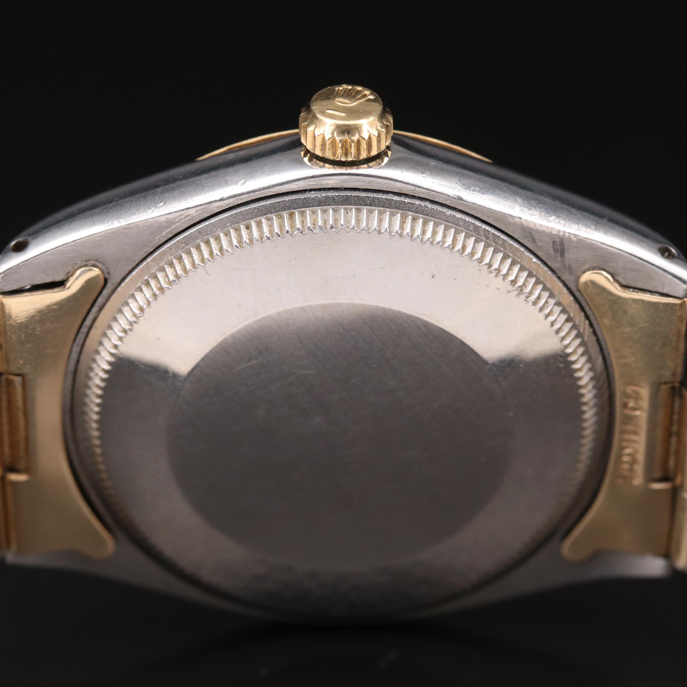 Vintage Rolex Oyster Perpetual 18K Gold and Stainless Steel Automatic Watch