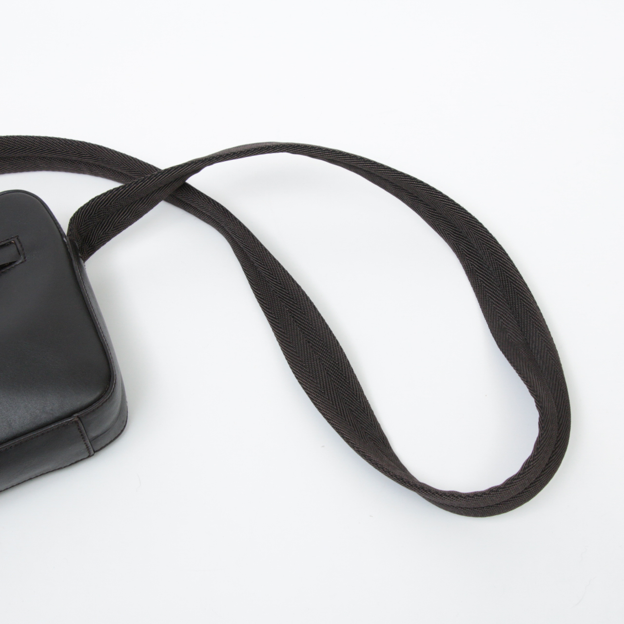 Men's Prada Black Leather Crossbody Bag