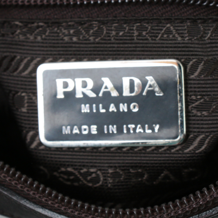 Men's Prada Black Leather Crossbody Bag