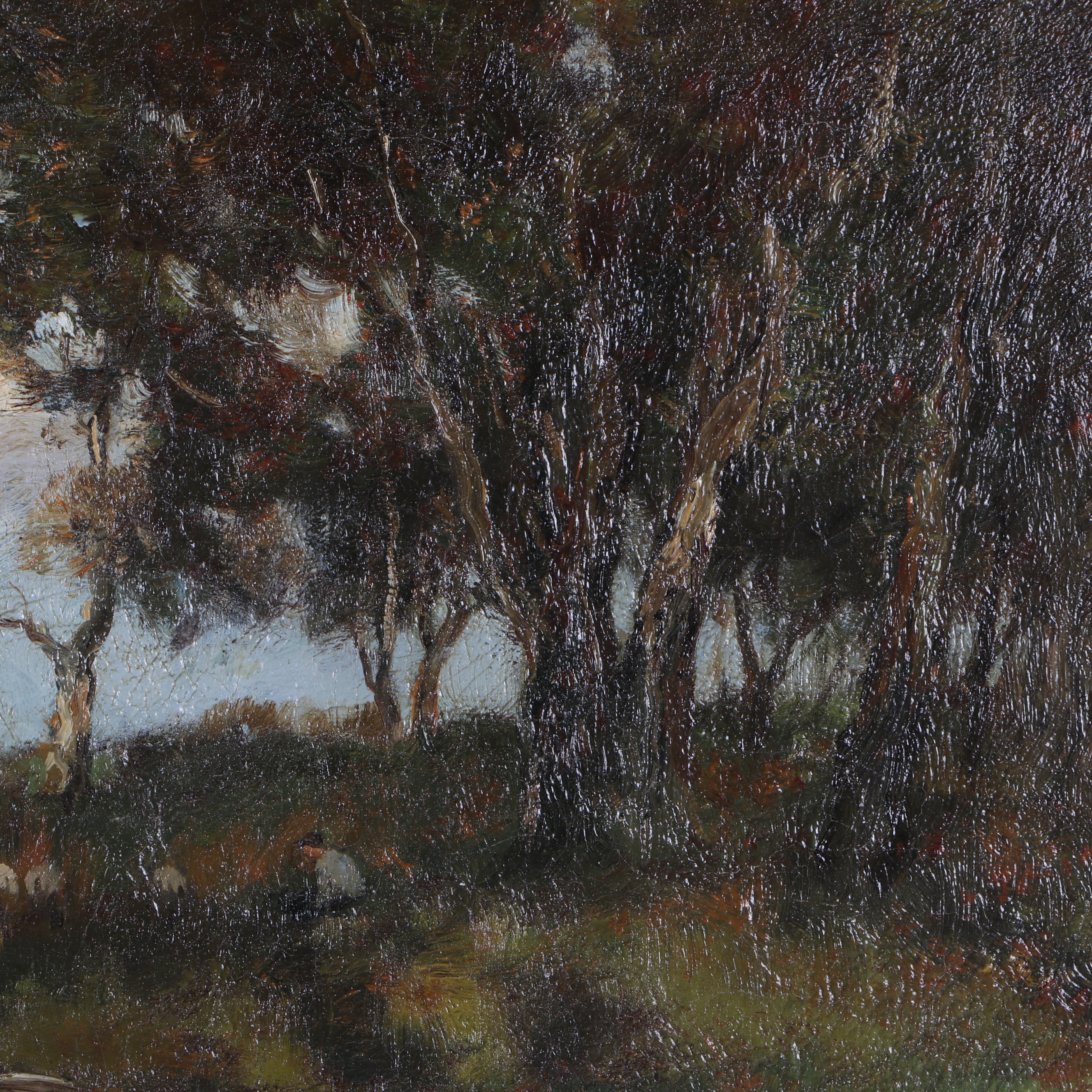 Charles Paul Gruppe Landscape Oil Painting