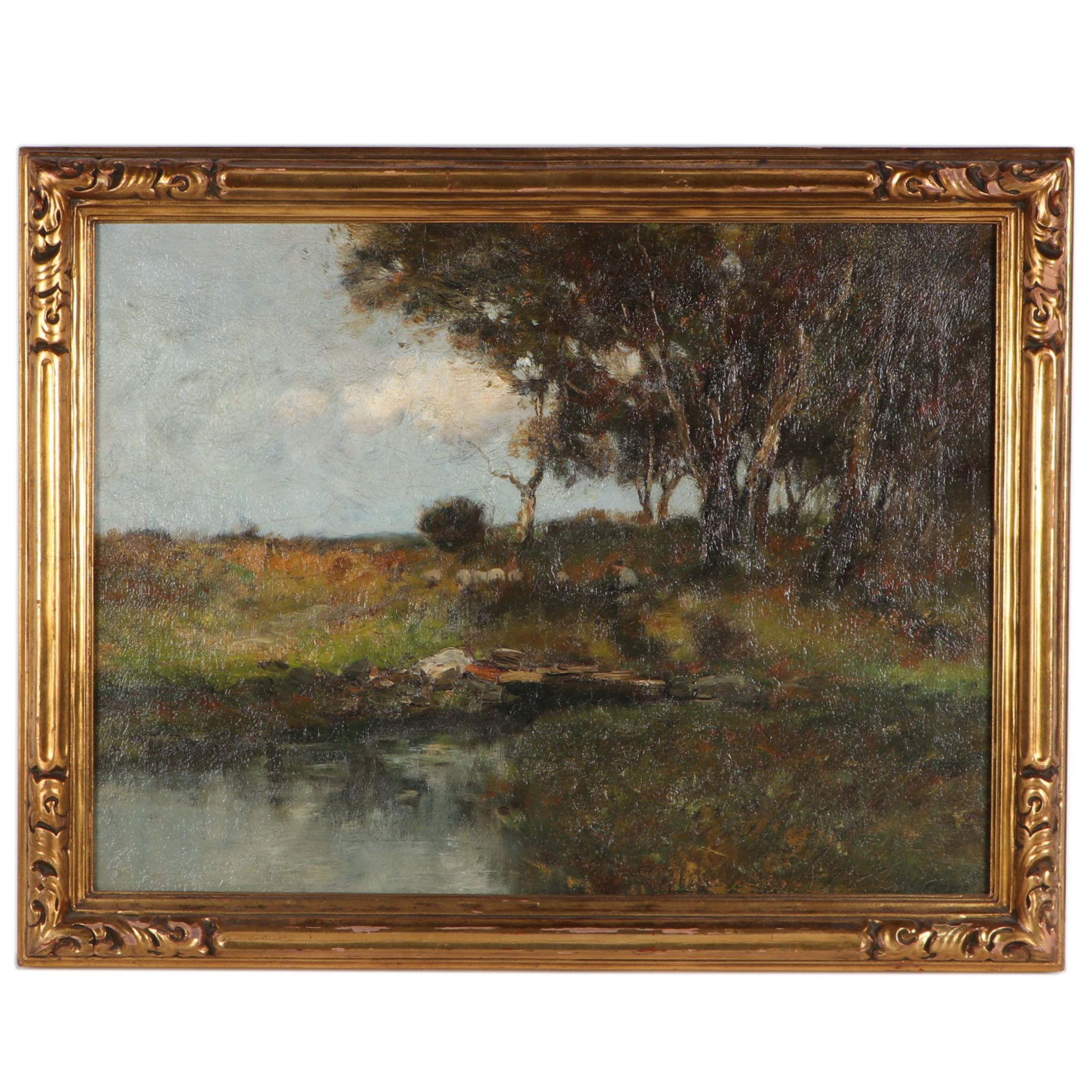 Charles Paul Gruppe Landscape Oil Painting