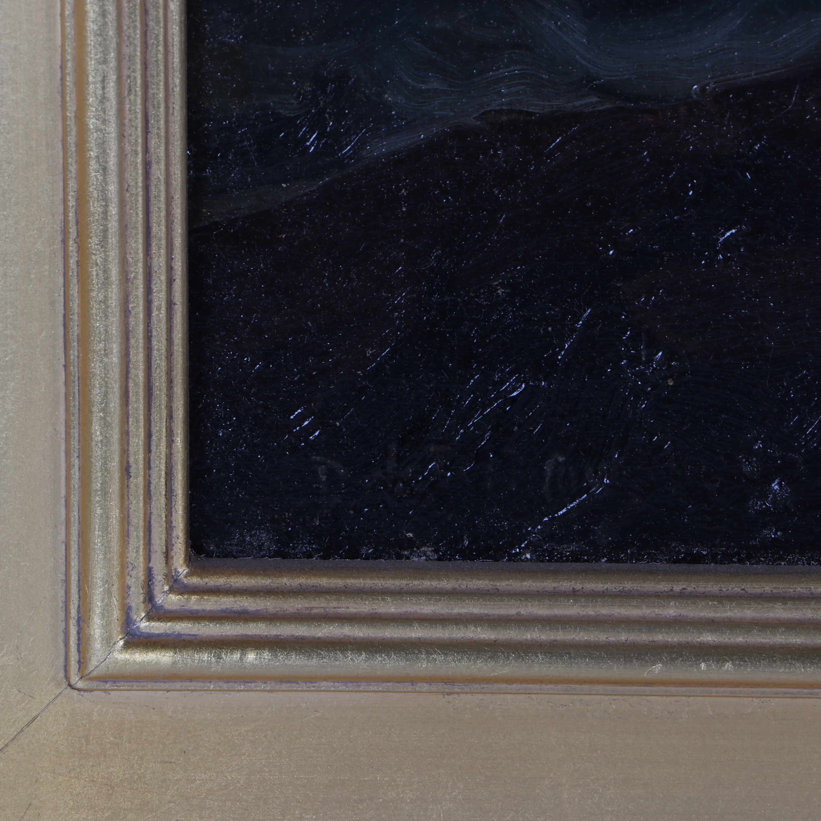 Richard Dey De Ribcowsky Nocturnal Seascape Oil Painting