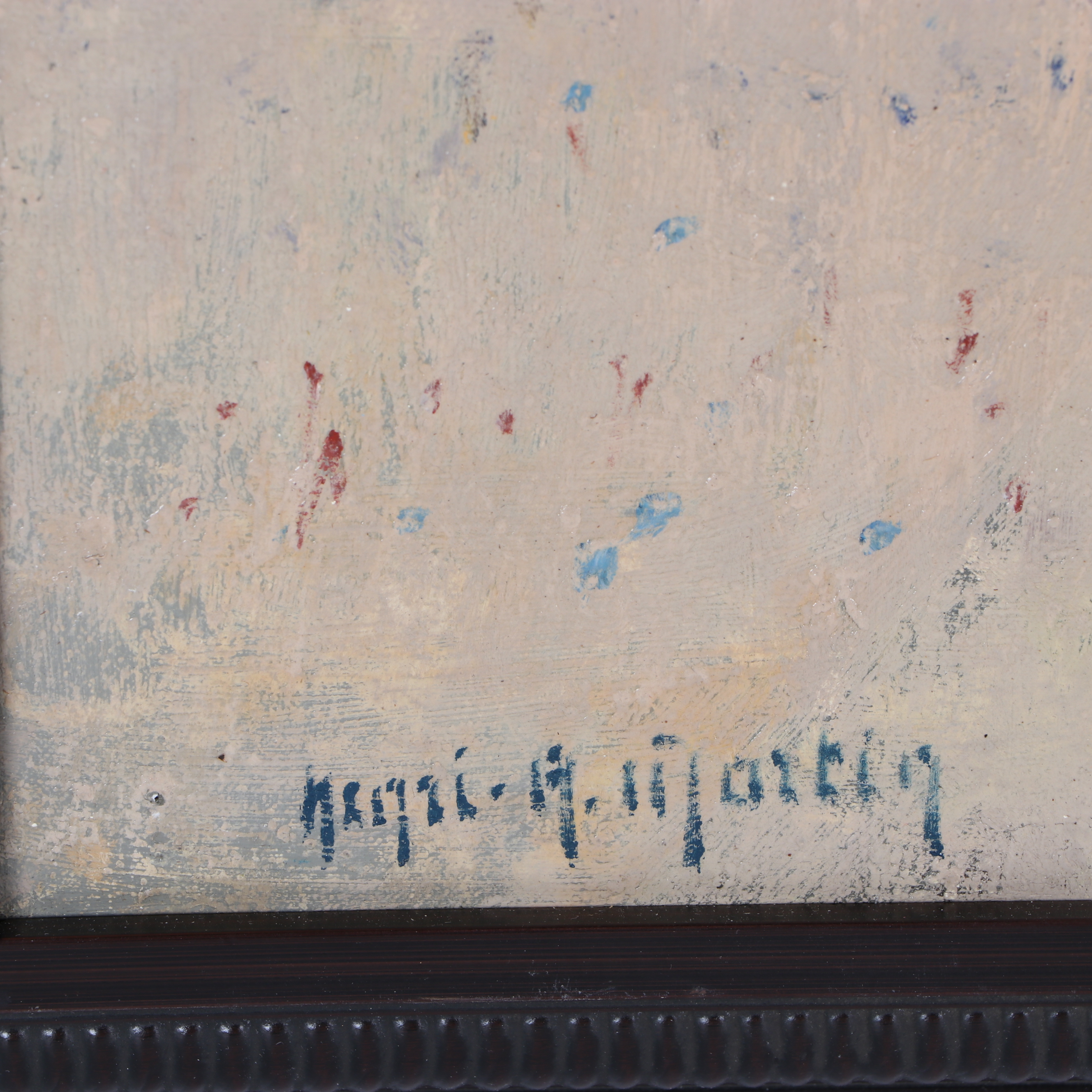 Henri Andre Martin Landscape Oil Painting "Les Olivers"