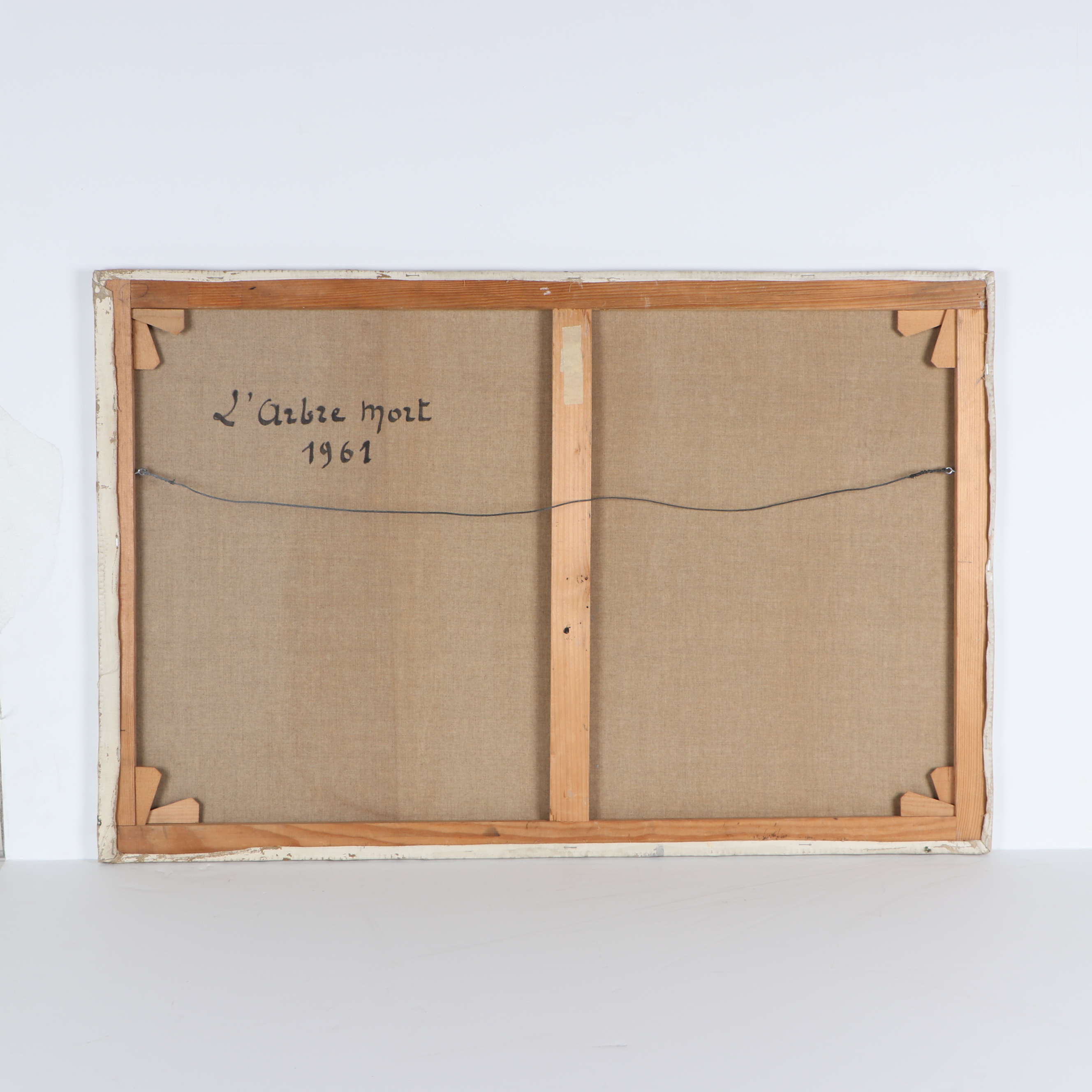 Henri Andre Martin Landscape Oil Painting "L'Arbre Mort", 1961