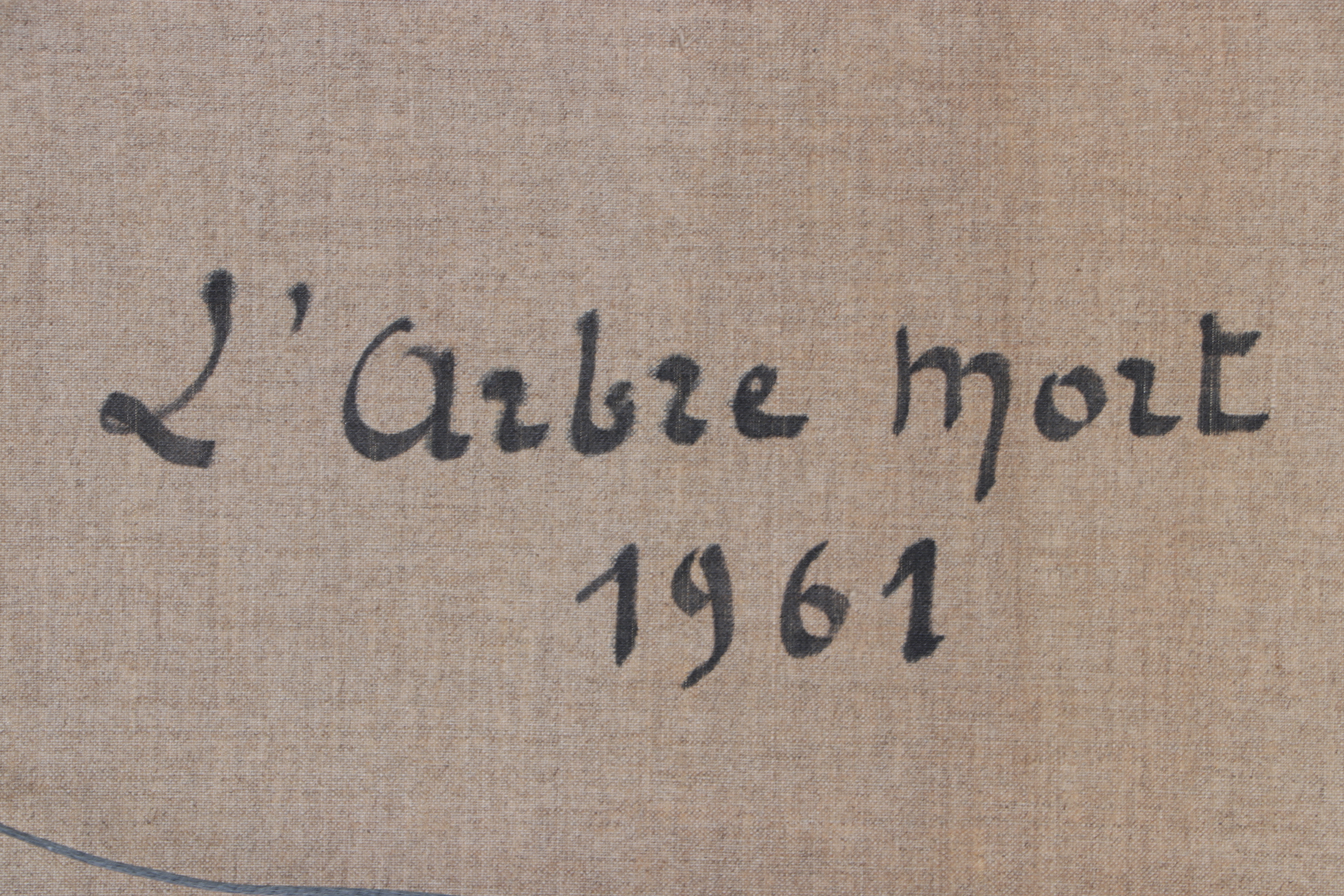 Henri Andre Martin Landscape Oil Painting "L'Arbre Mort", 1961
