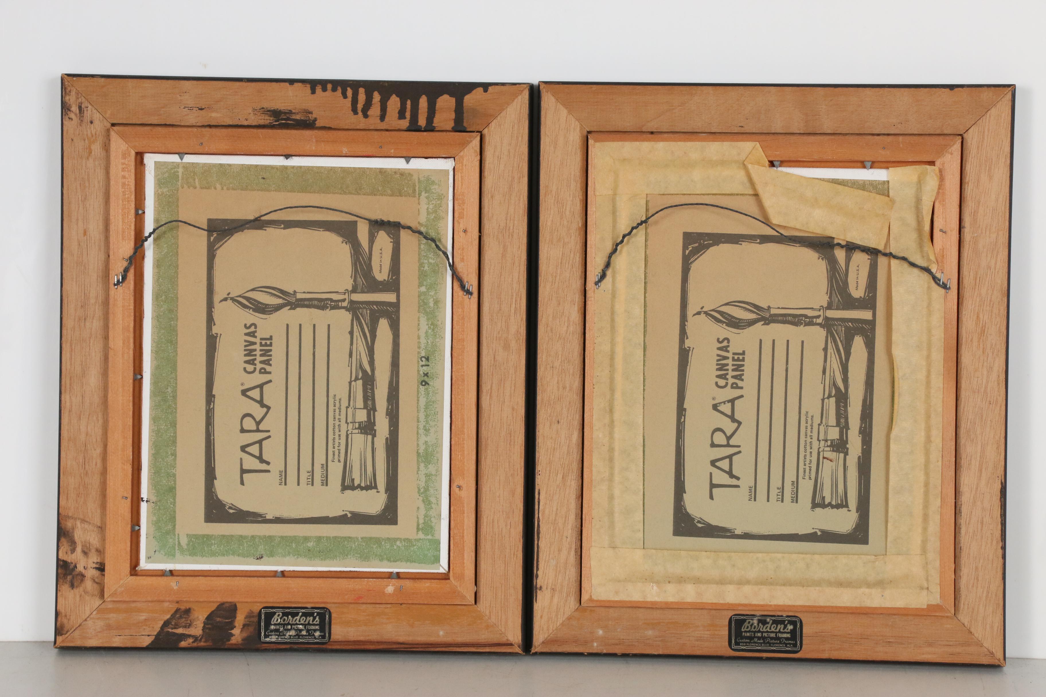 Ann McCutchen Still Life Oil Paintings, Mid 20th Century