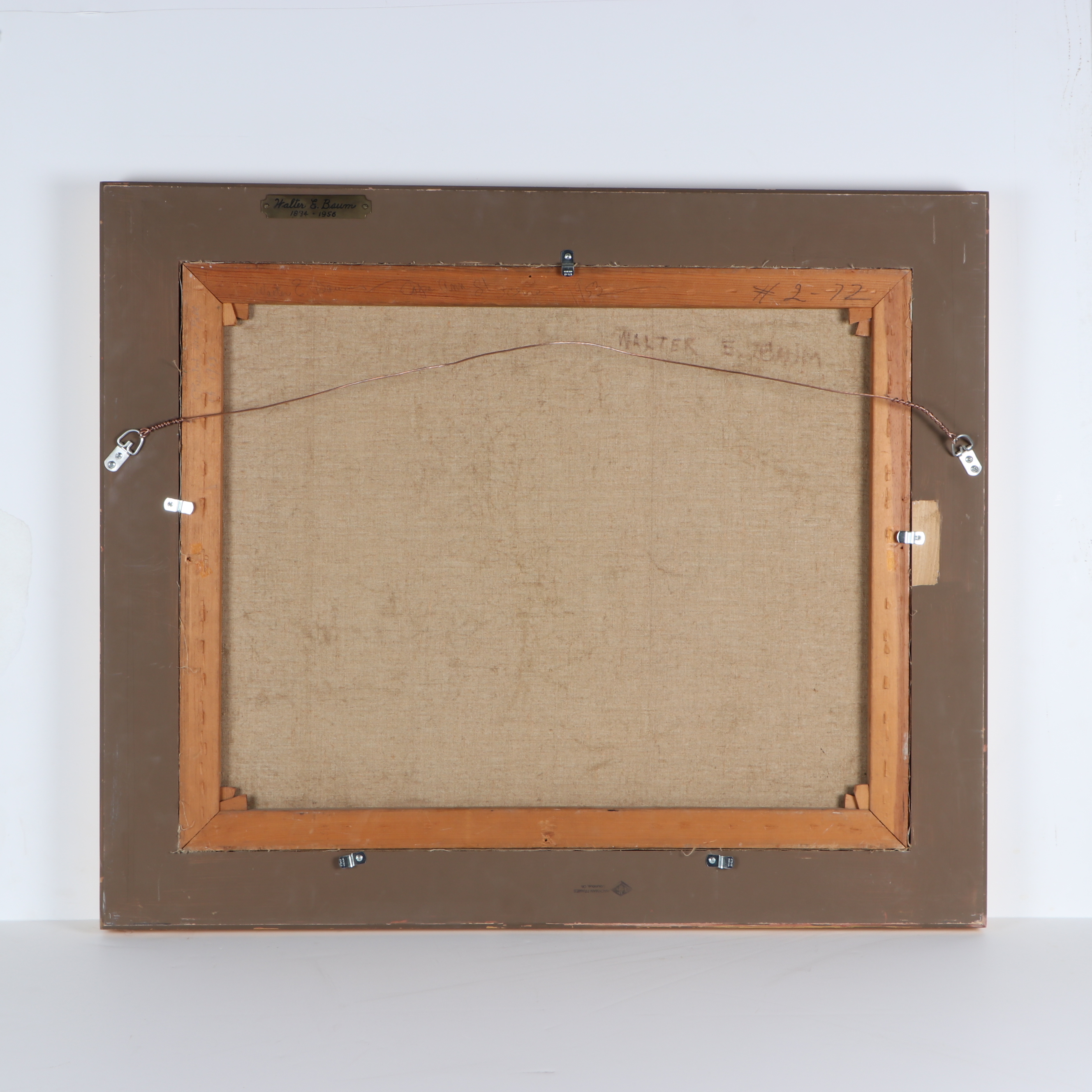 Walter E. Baum Oil Painting "Cape Ann St. Scene", 1953