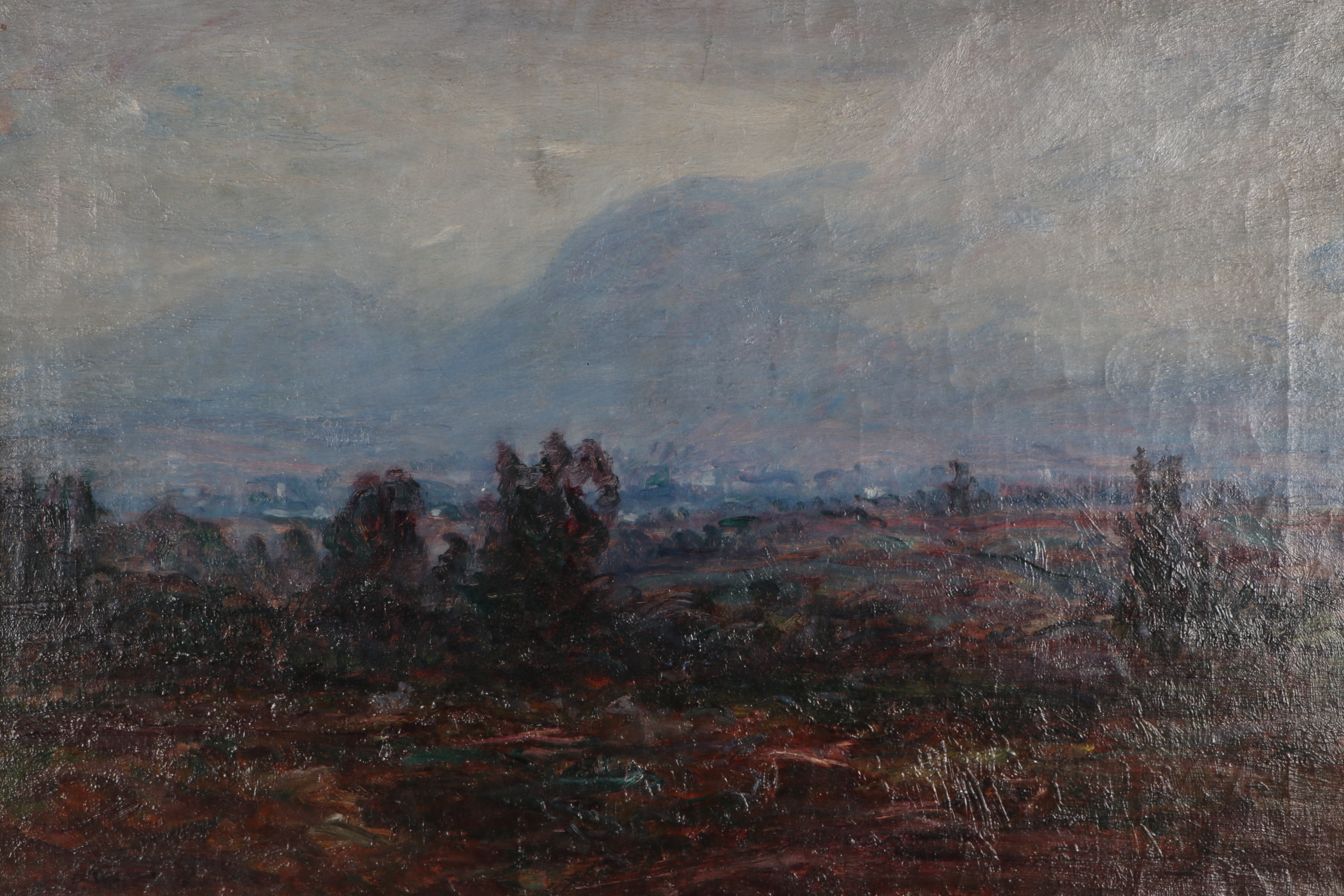 Lewis Henry Meakin Landscape Oil Painting "Mountain Mist"