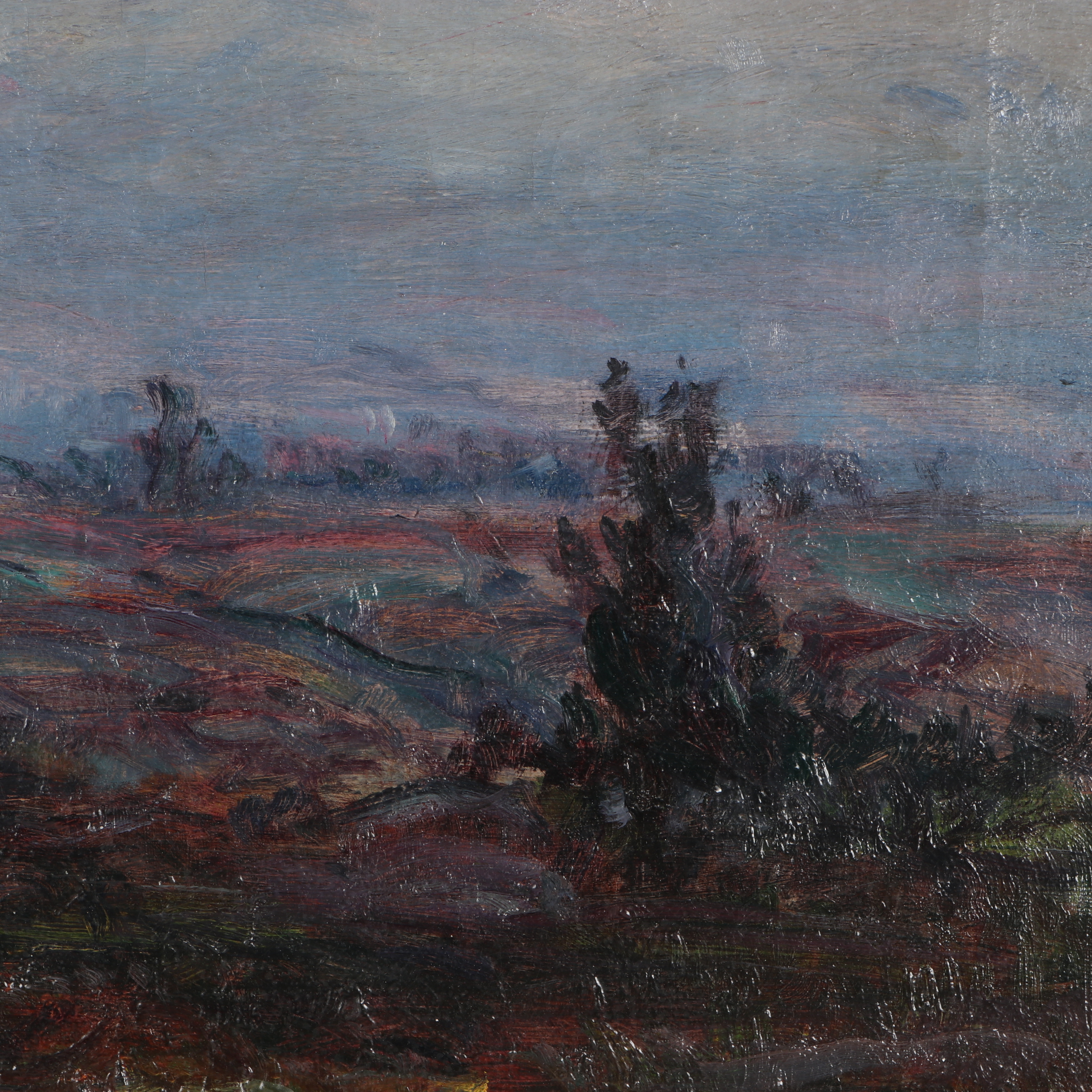 Lewis Henry Meakin Landscape Oil Painting "Mountain Mist"