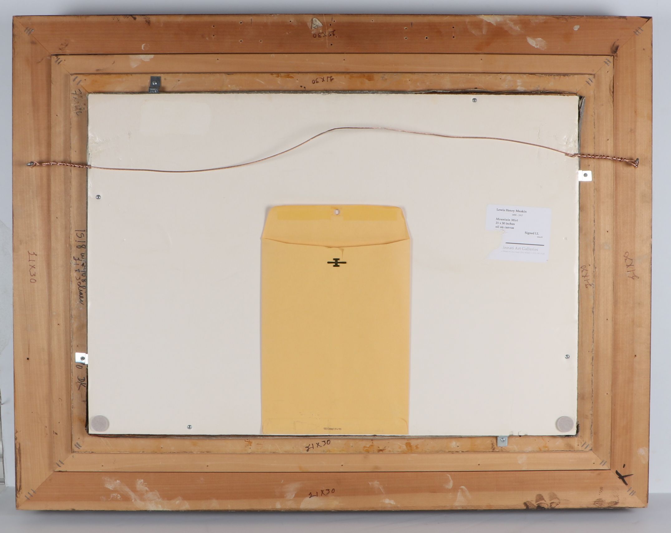 Lewis Henry Meakin Landscape Oil Painting "Mountain Mist"