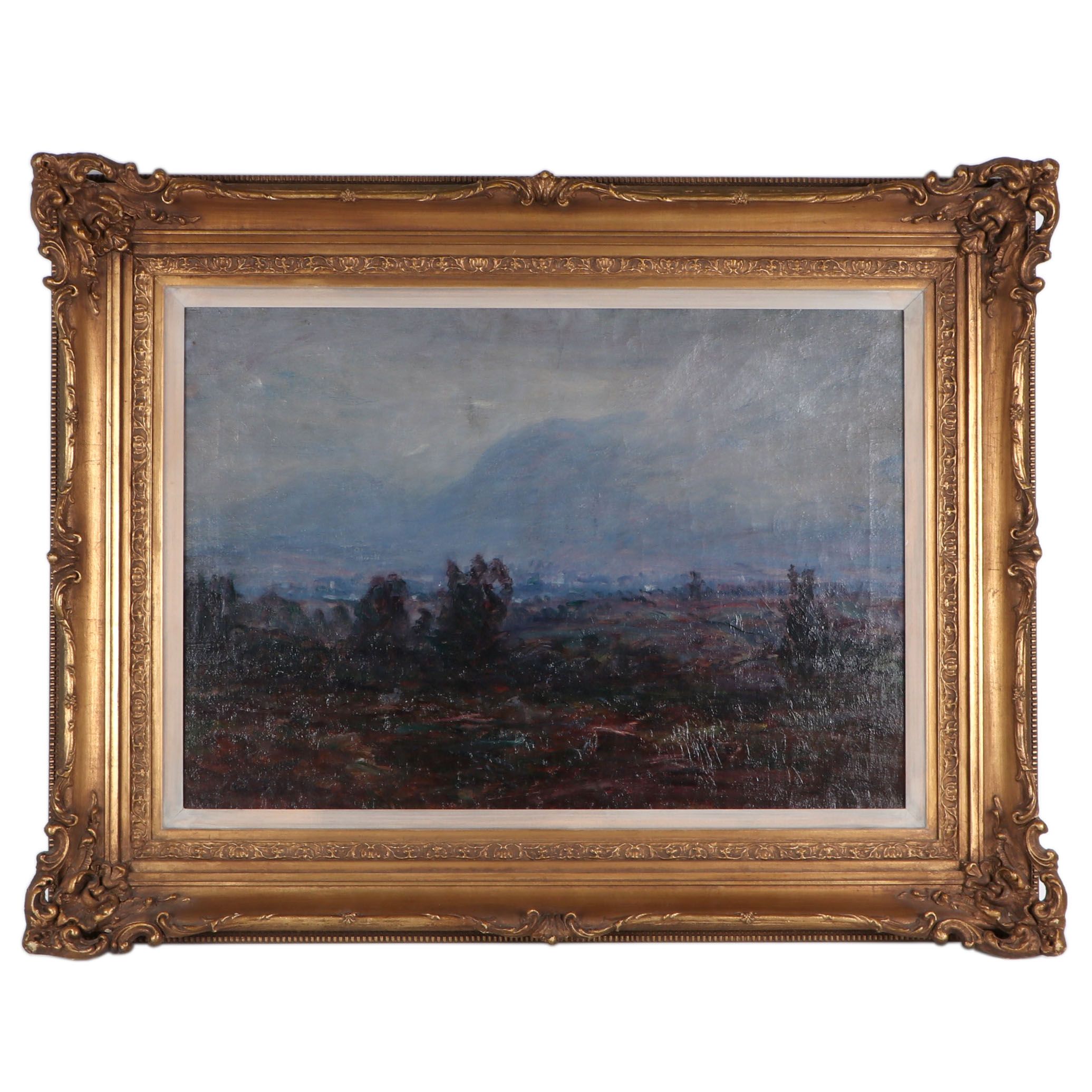 Lewis Henry Meakin Landscape Oil Painting "Mountain Mist"