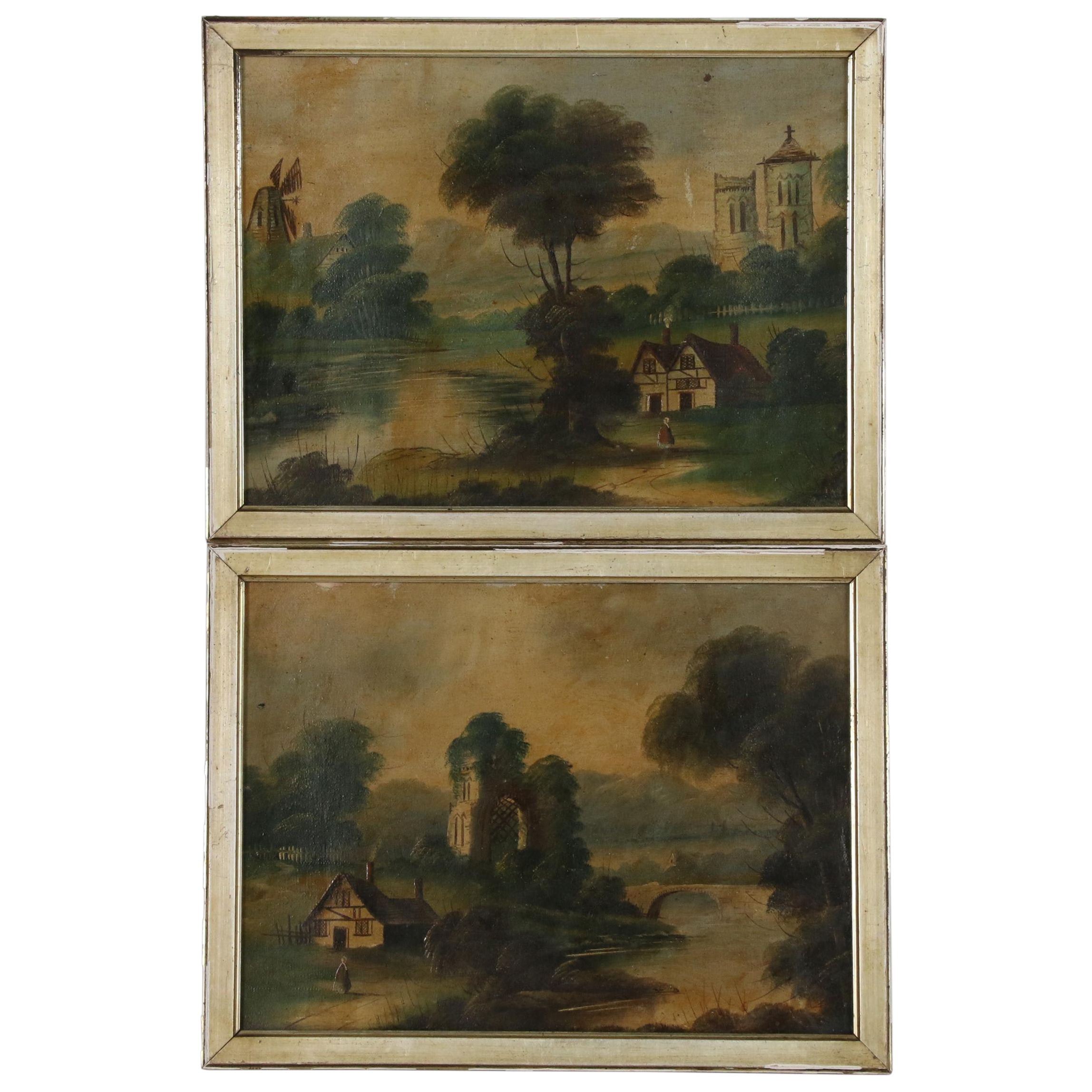 Oil Paintings of European Landscapes, Early 20th Century