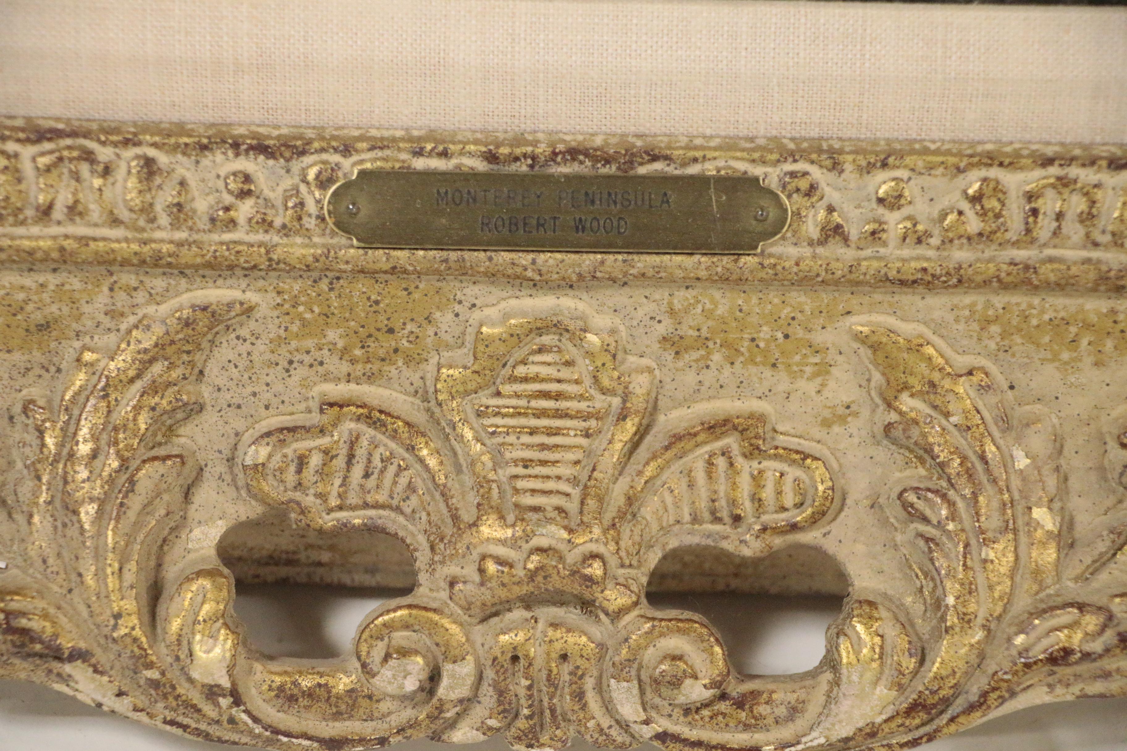 Robert Wood Coastal Landscape Oil Painting "Monterey Peninsula", 1942