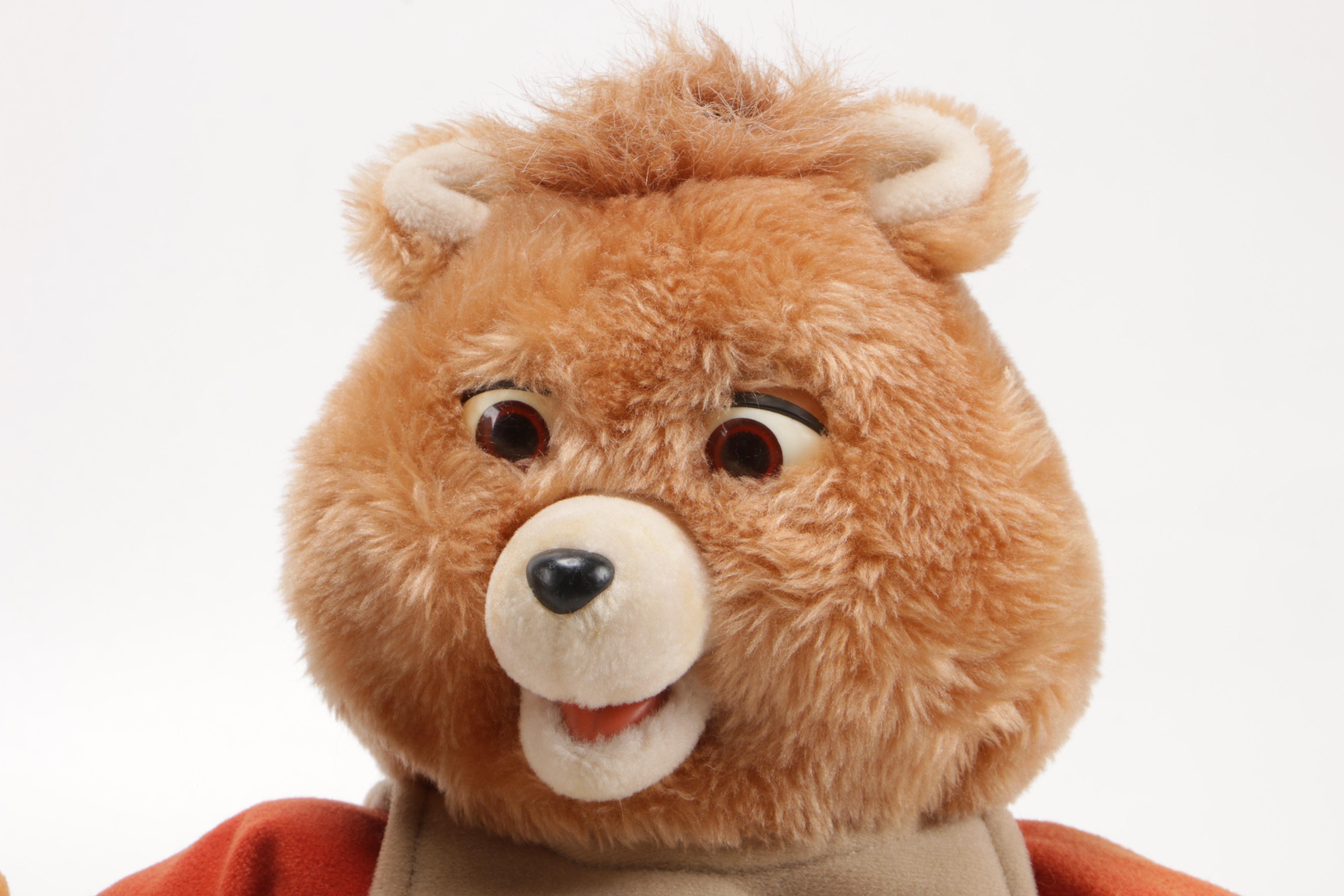 Teddy Ruxpin with the "Airship Adventure" Cassette and Other Teddy Ruxpin