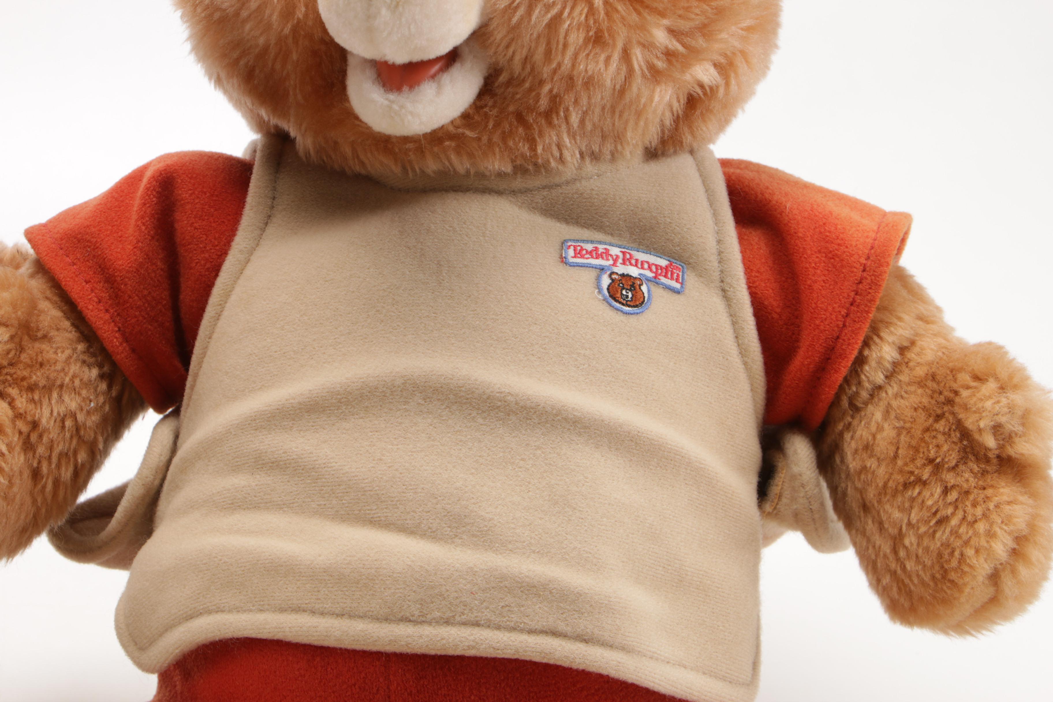 Teddy Ruxpin with the "Airship Adventure" Cassette and Other Teddy Ruxpin