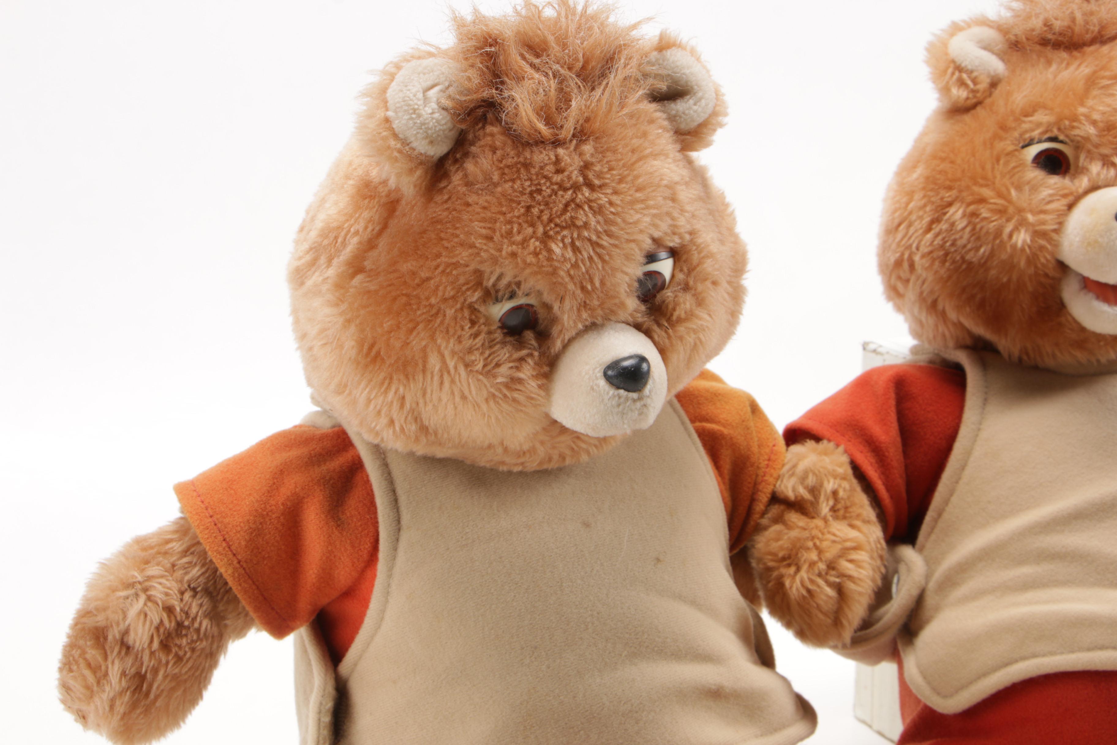 Teddy Ruxpin with the "Airship Adventure" Cassette and Other Teddy Ruxpin