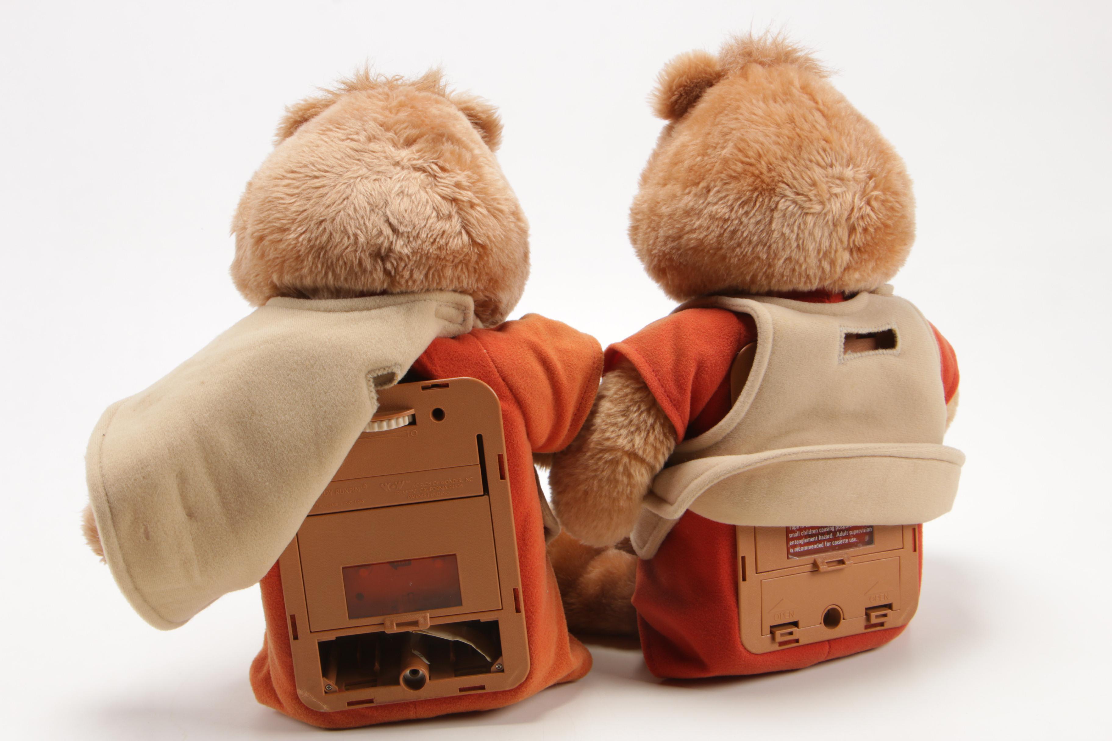 Teddy Ruxpin with the "Airship Adventure" Cassette and Other Teddy Ruxpin