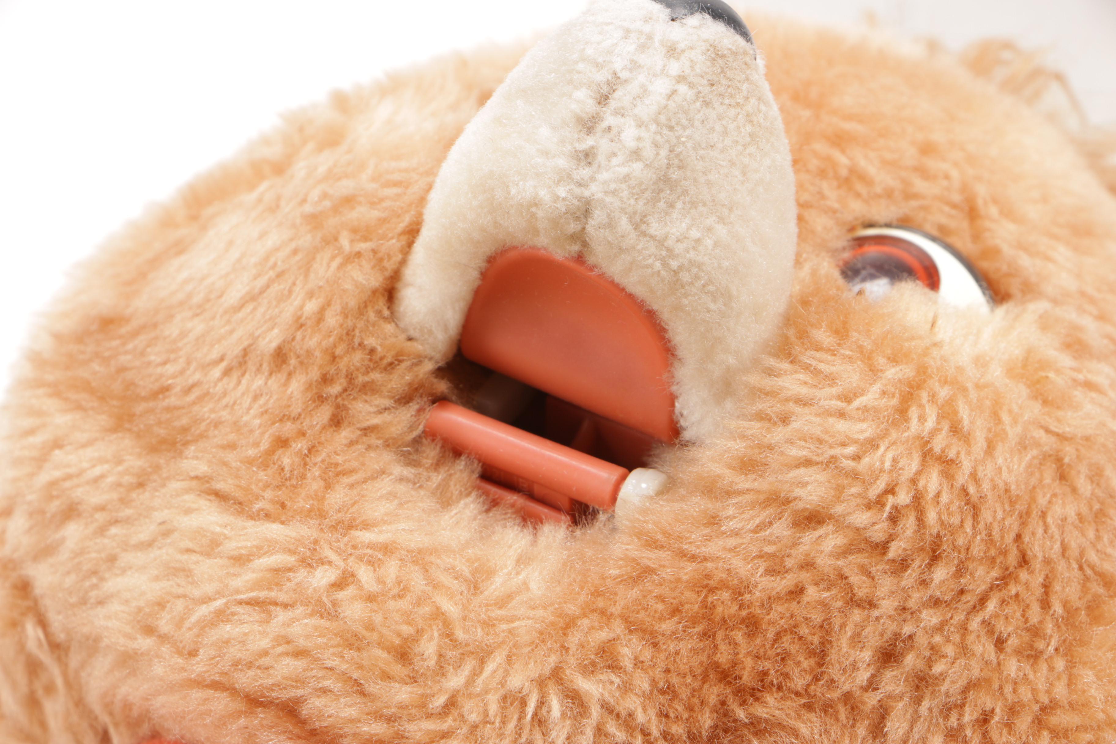 Teddy Ruxpin with the "Airship Adventure" Cassette and Other Teddy Ruxpin