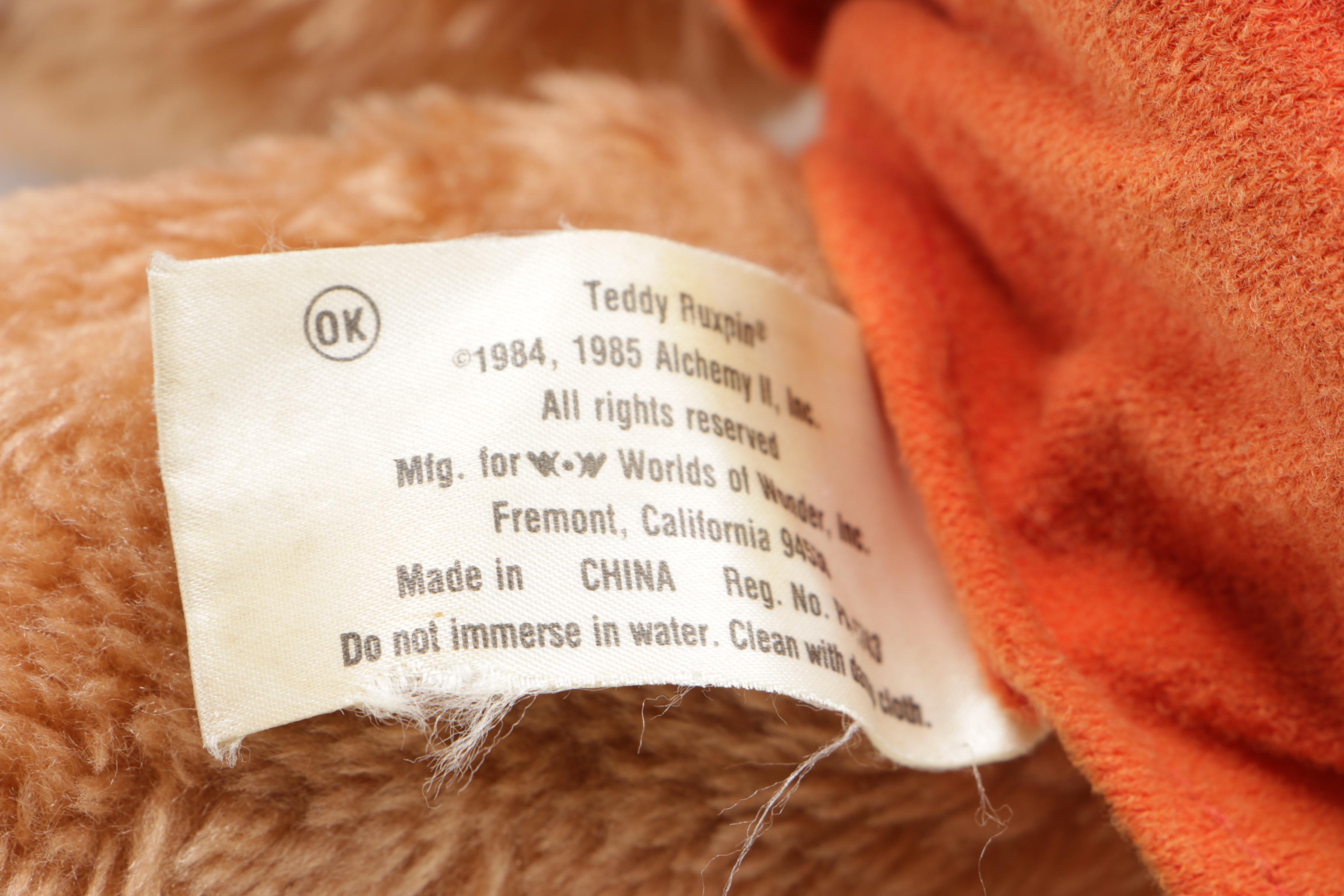 Teddy Ruxpin with the "Airship Adventure" Cassette and Other Teddy Ruxpin