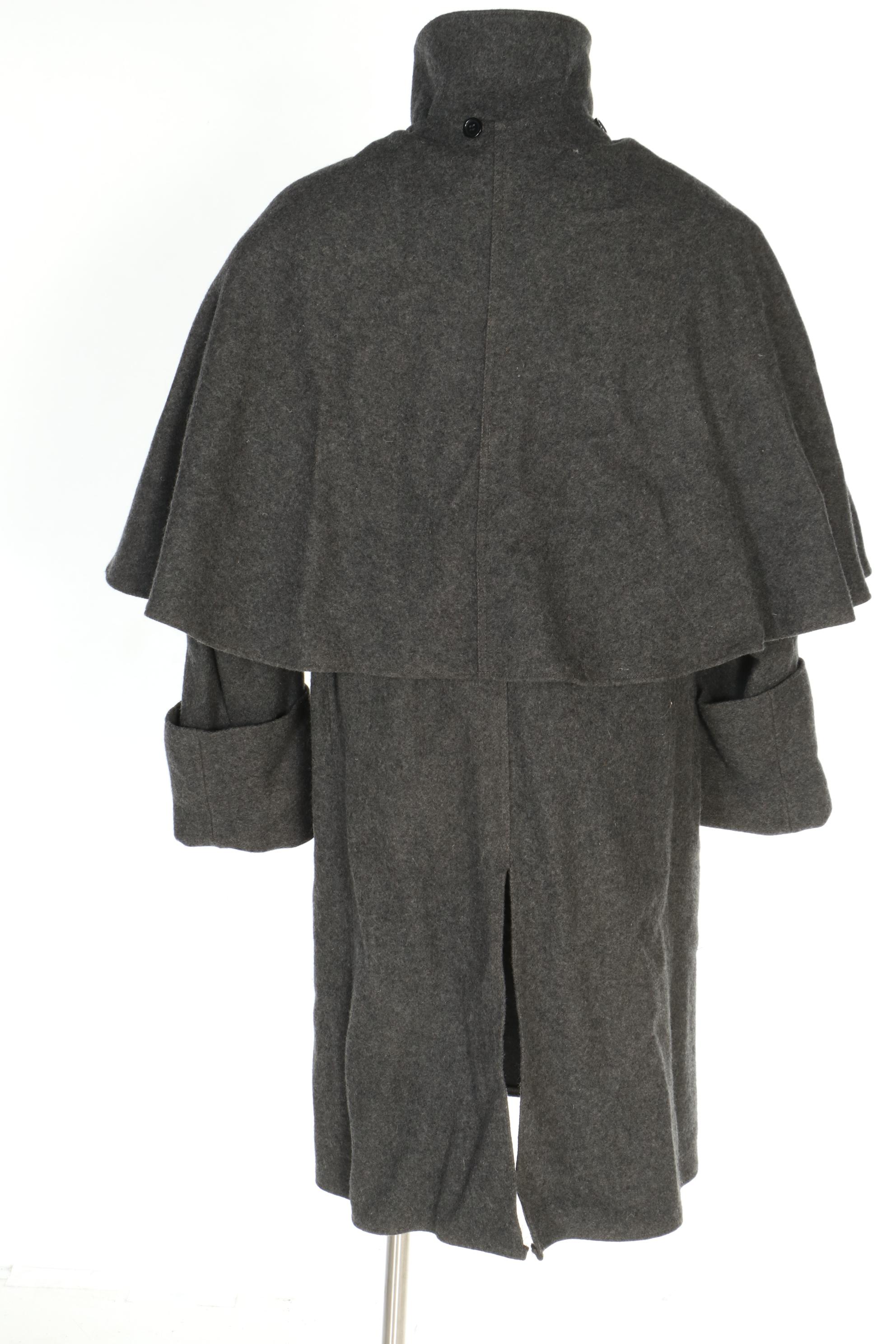 Spirit Horse Ranch Wear Gray Wool Modern Great Coat