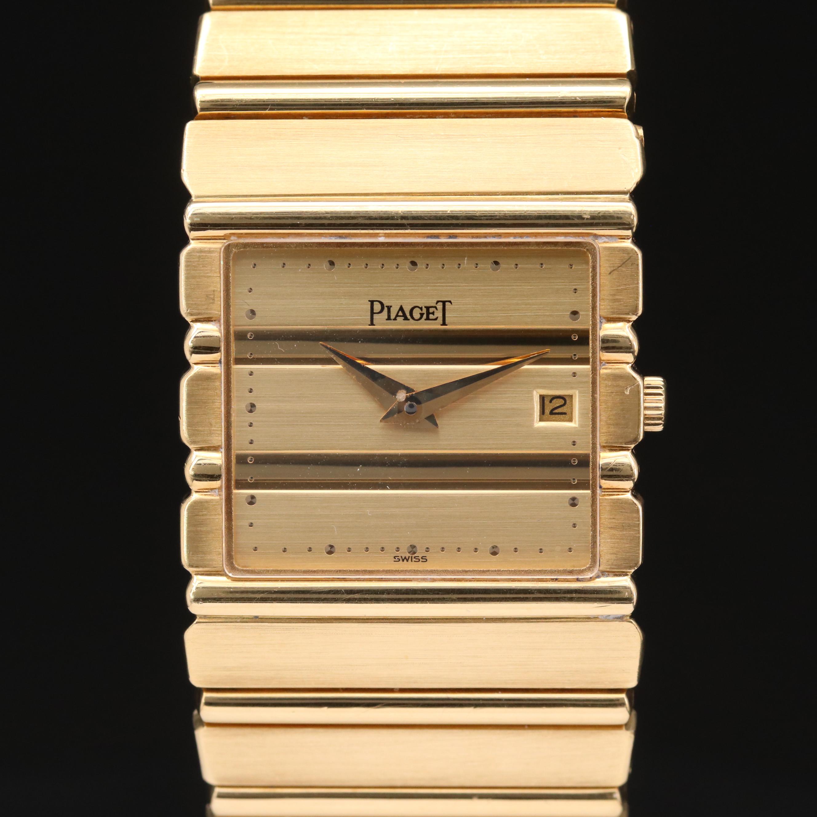 Piaget Polo Perpetual Calendar 18K Gold Quartz Watch