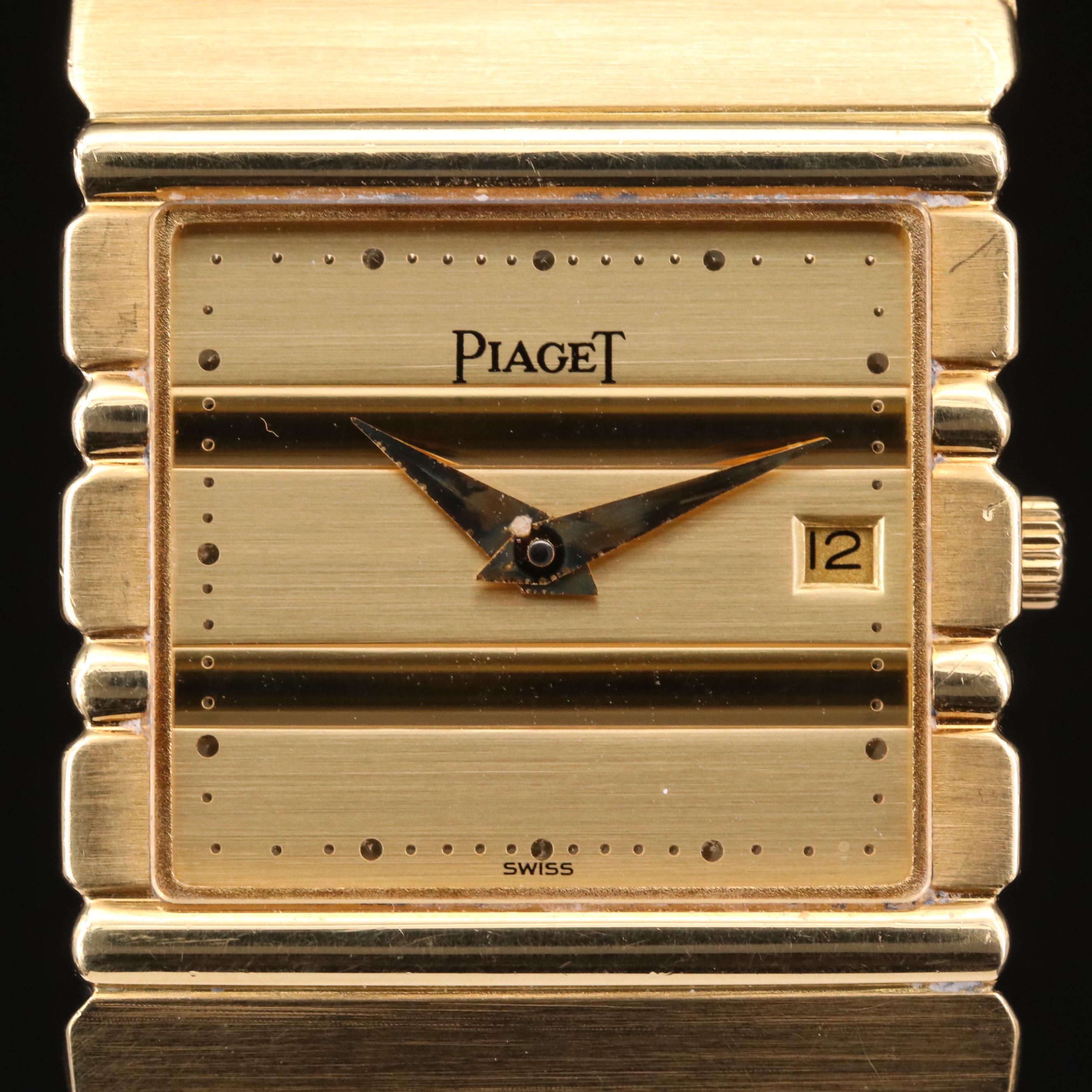 Piaget Polo Perpetual Calendar 18K Gold Quartz Watch